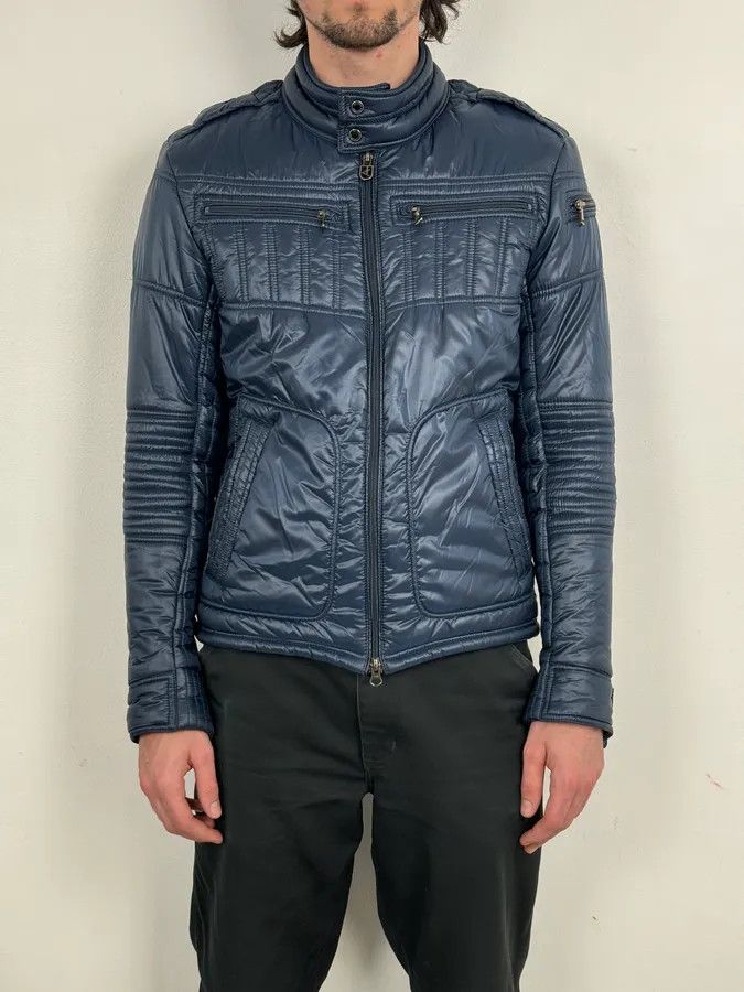 Daniele Alessandrini 2010s Daniele Alessandrini Navy Puffer Bomber Nylon Quilted Jacket Size US M / EU 48-50 / 2 - 1 Thumbnail