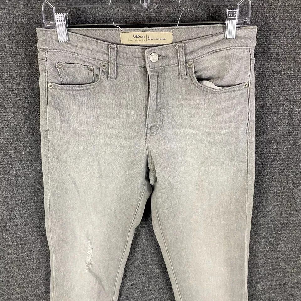 Gap Gap 1969 Jeans Women's Size 26 Best Girlfriend Denim Stretch Size 26" / US 2 / IT 38 - 2 Thumbnail
