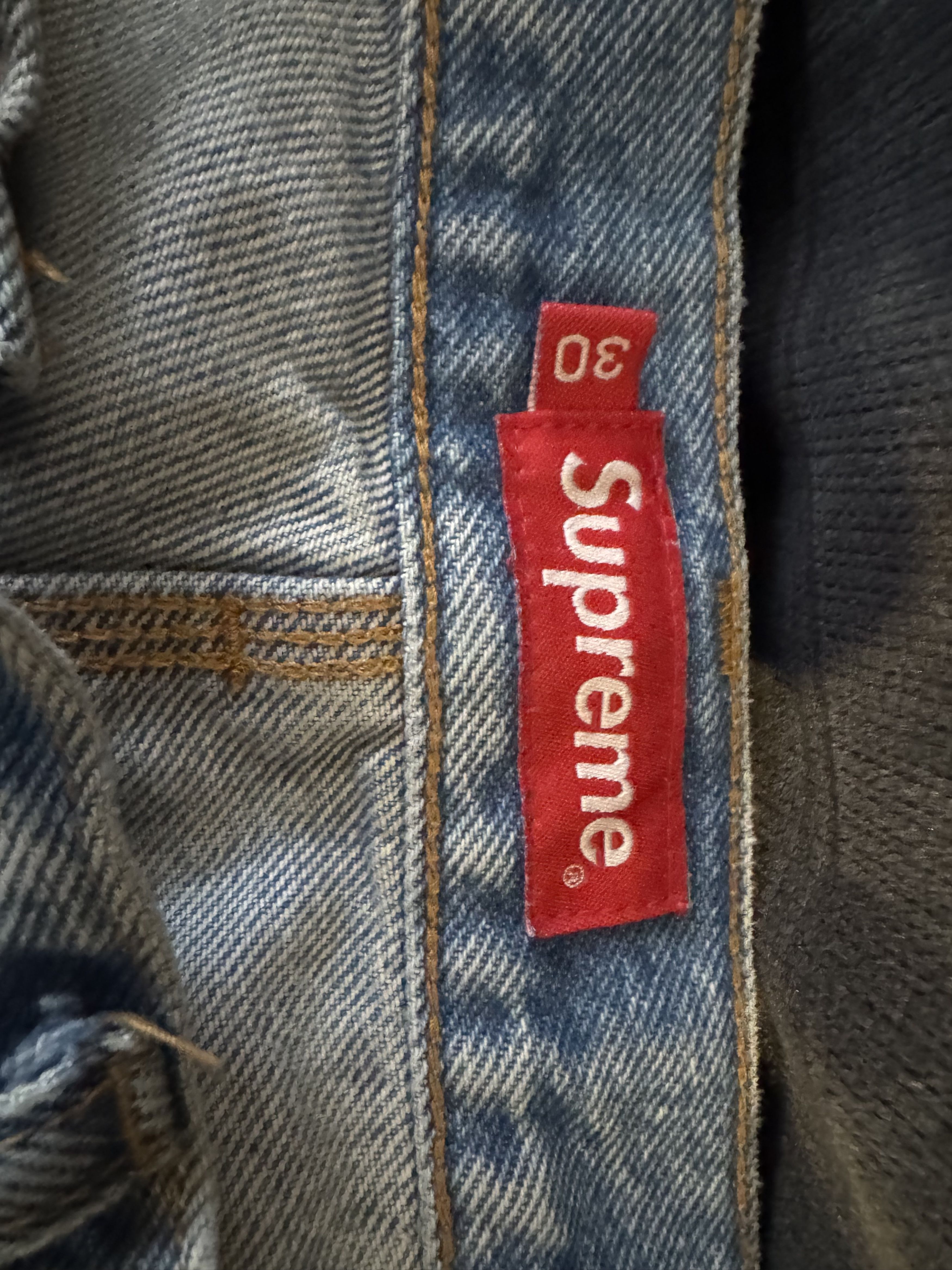 Supreme Double Knee Painter Pants Denim Size US 30 / EU 46 - 4 Thumbnail