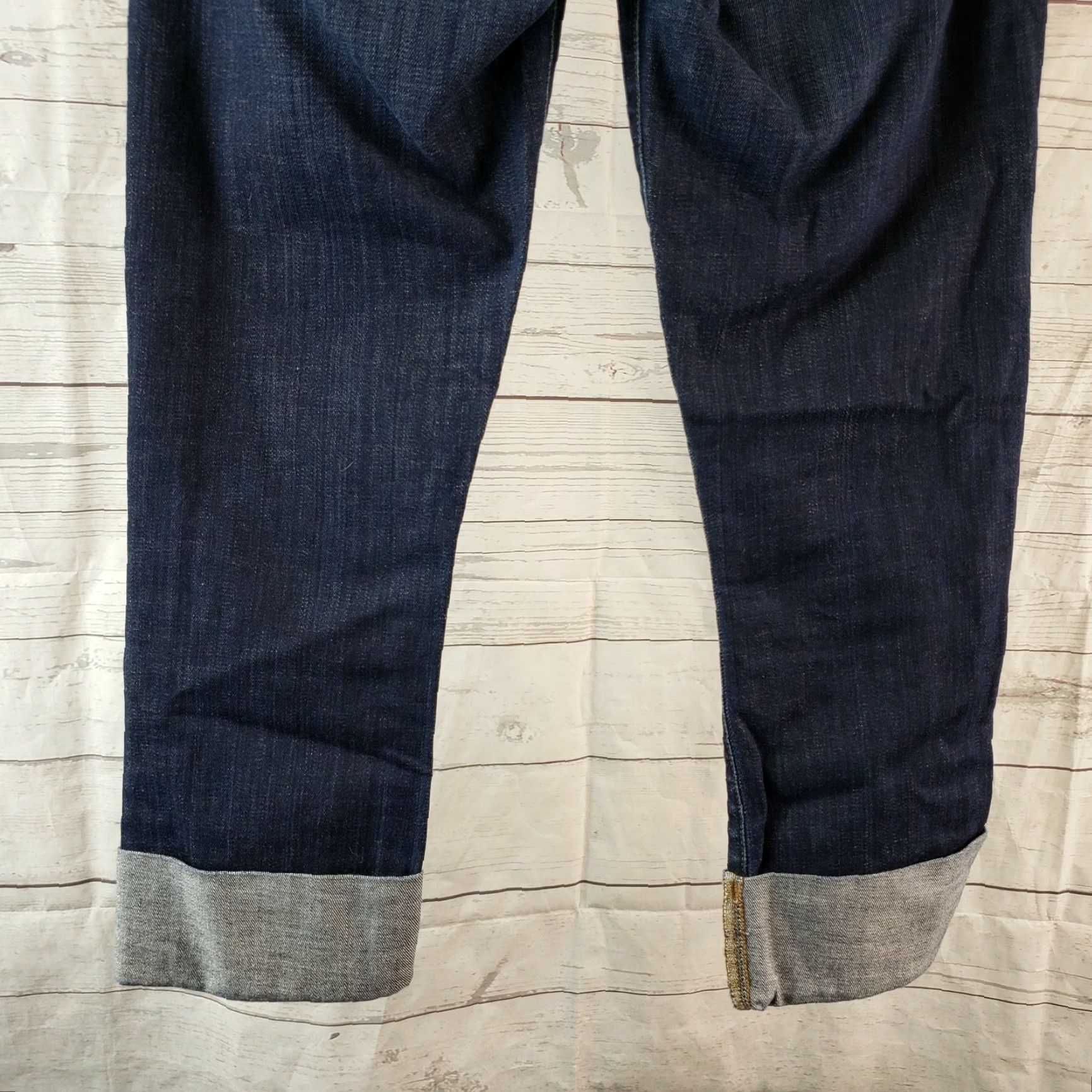 Citizens Of Humanity Citizens of Humanity Womens Dani Cropped Jeans Sz 27 Blue Dark Wash Cropped Straight Leg Denim Cotton Blend Zip Button Rise 8.5 Inseam 23 In Womens Size 27" / US 4 / IT 40 - 5 Thumbnail
