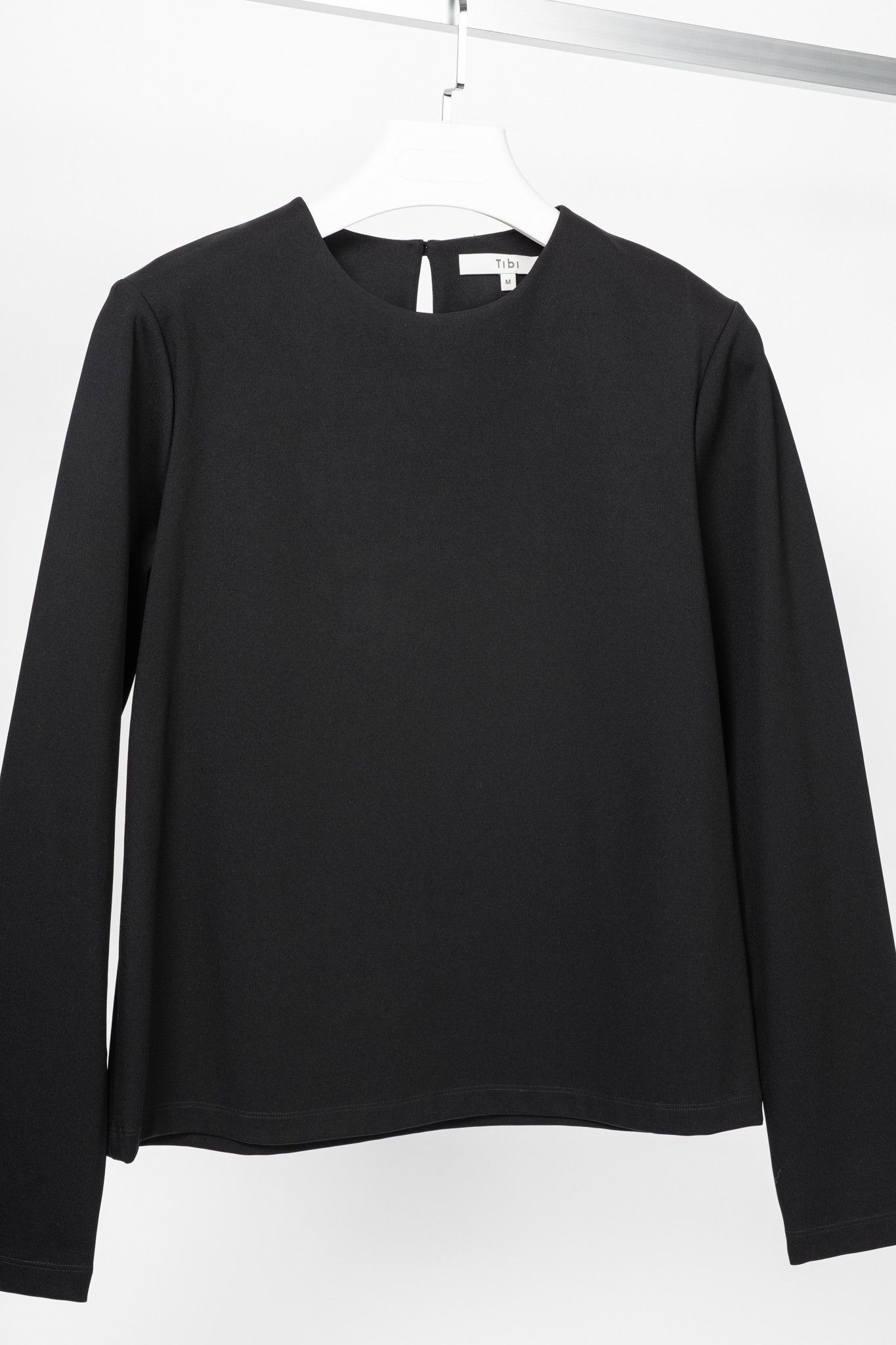Tibi Tibi Compact Ultra Stretch Knit Long Sleeve Slim Top Size M / US 6-8 / IT 42-44 - 3 Thumbnail