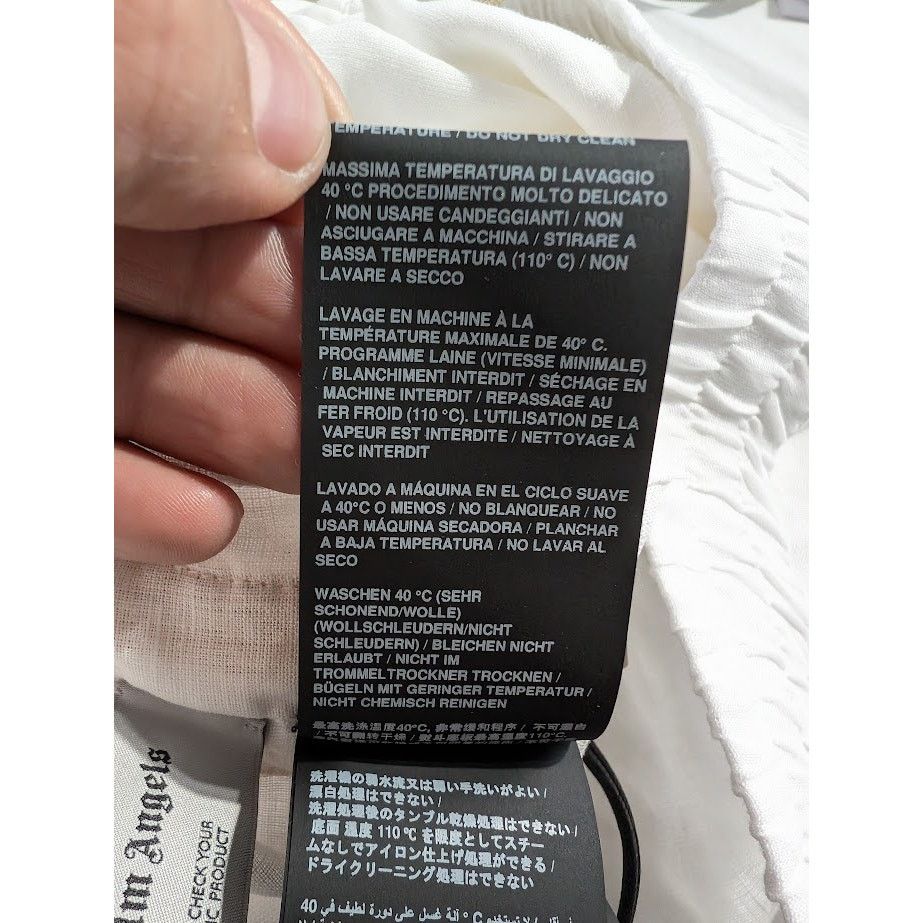 Palm Angels o1rshd1 PA Monogram Track Short in Off White/Black Size US 32 / EU 48 - 17 Thumbnail