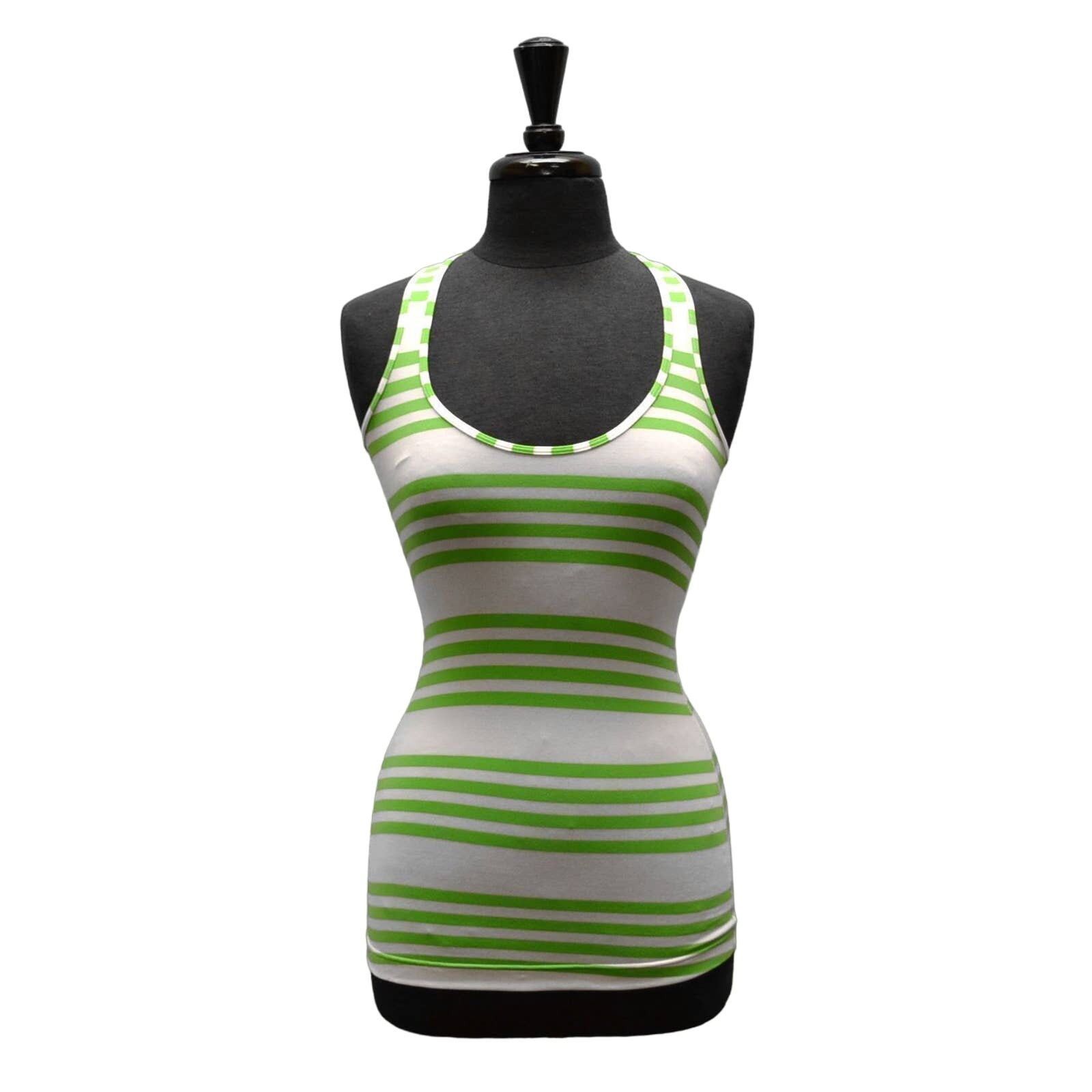 Lululemon LULULEMON Cool Racerback Ocean Frond Stripe Green Tank Top 4 Size S / US 4 / IT 40 - 3 Thumbnail