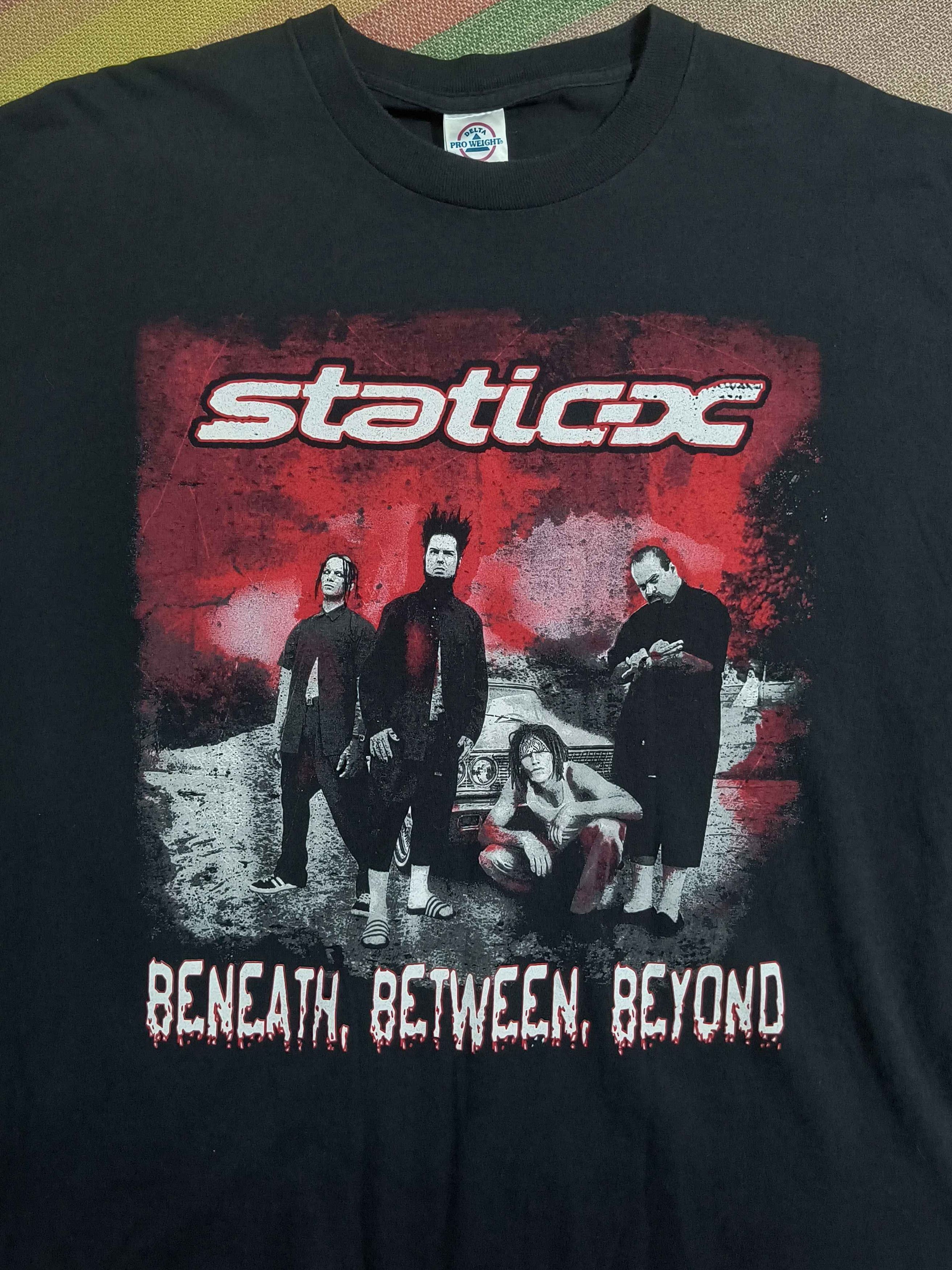Band Tees Vintage Y2K Static-X Beneath, Between, Beyond tour 2004 Size US XL / EU 56 / 4 - 1 Thumbnail