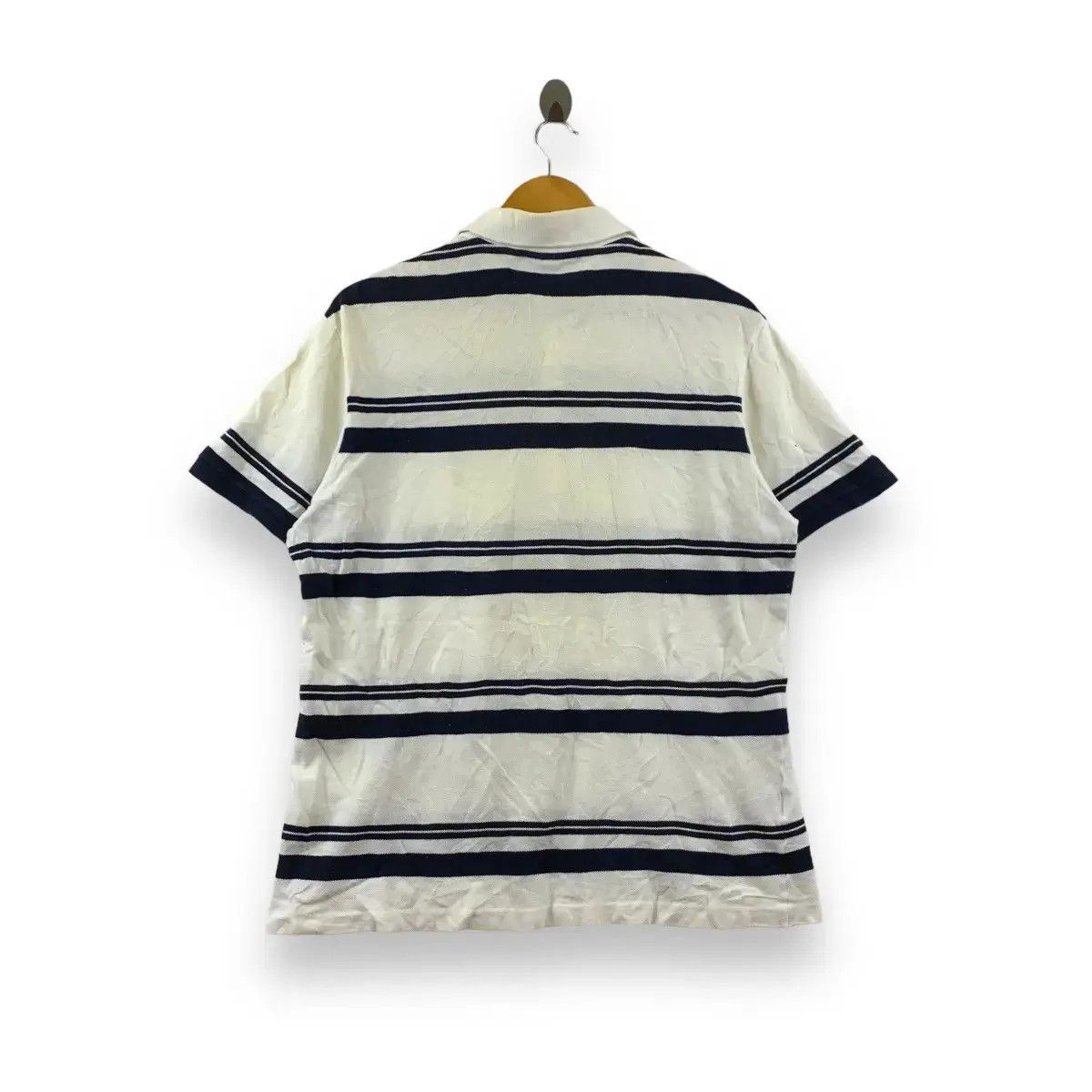 Lacoste LACOSTE Made In France Embossed Logo Striped Polo Tee Shirt Size US S / EU 44-46 / 1 - 3 Thumbnail