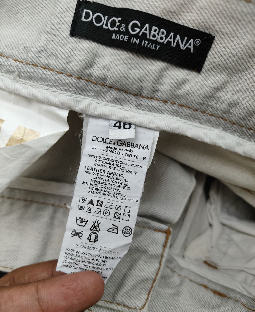 Dolce & Gabbana Dolce & Gabbana Distressed Denim Size US 33 - 7 Thumbnail