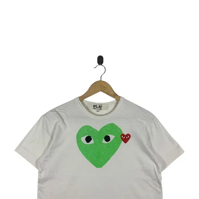 Comme des Garcons Vintage COMME DES GARCONS Play Double Love Tee Shirt Size M / US 6-8 / IT 42-44 - 2 Thumbnail