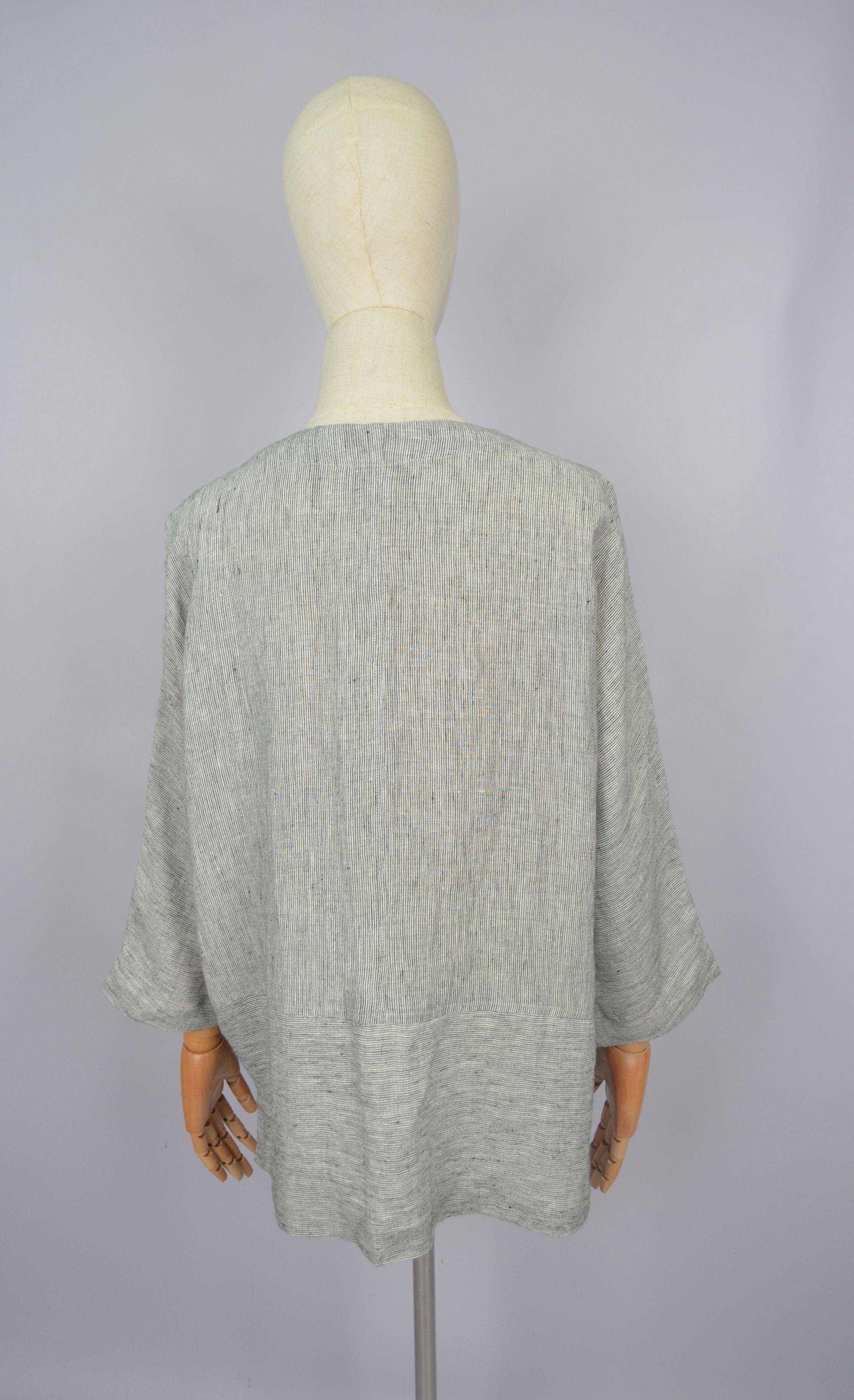 Designer × Sahara Club Sahara Striped Striped Tunic Shirt Linen Size S-M Oversize Size S / US 4 / IT 40 - 6 Thumbnail