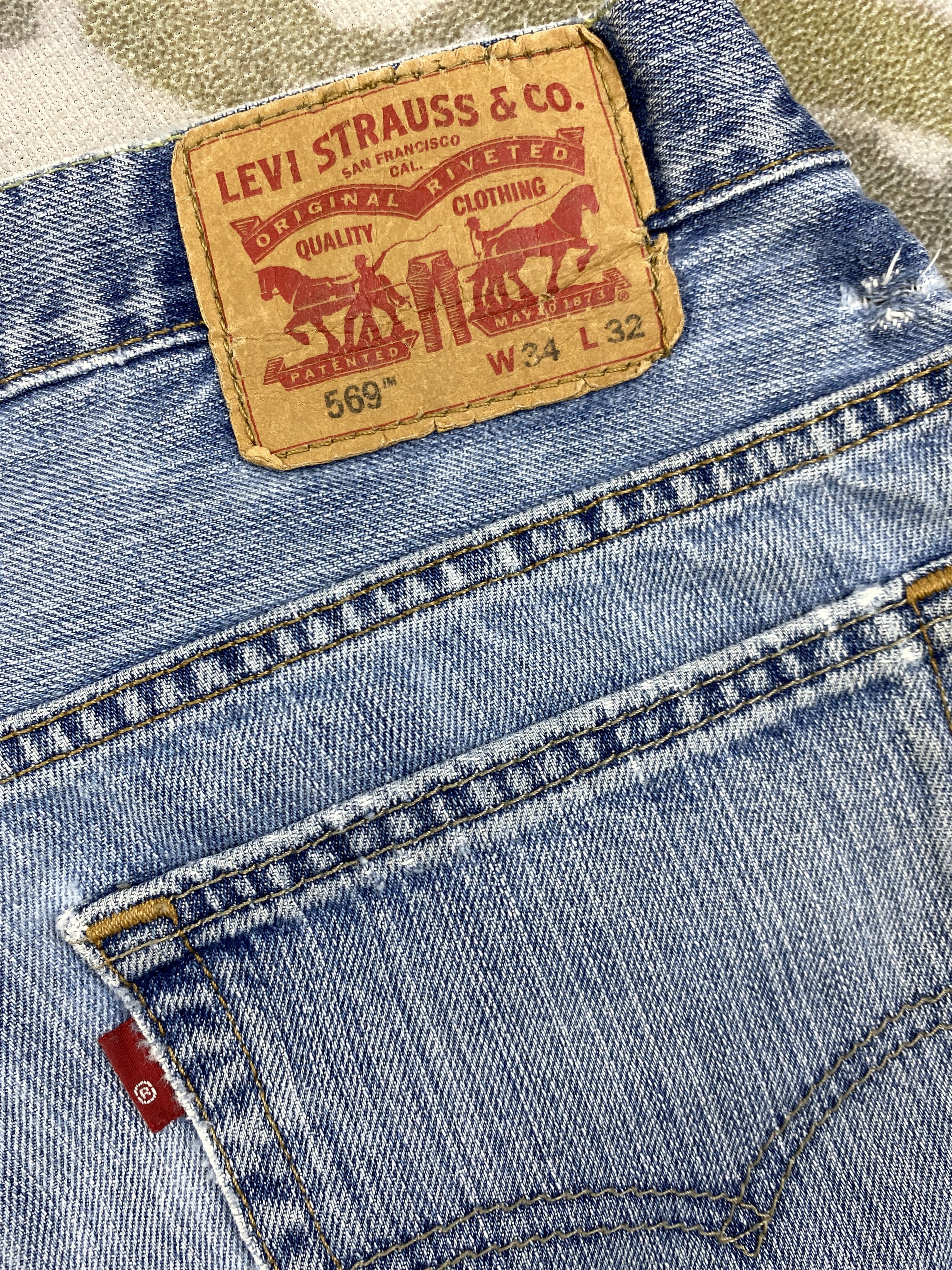 Levi's Pale Blue Vintage Levi's 569 Denim 36x30.5 -JN373 Size US 36 / EU 52 - 12 Thumbnail