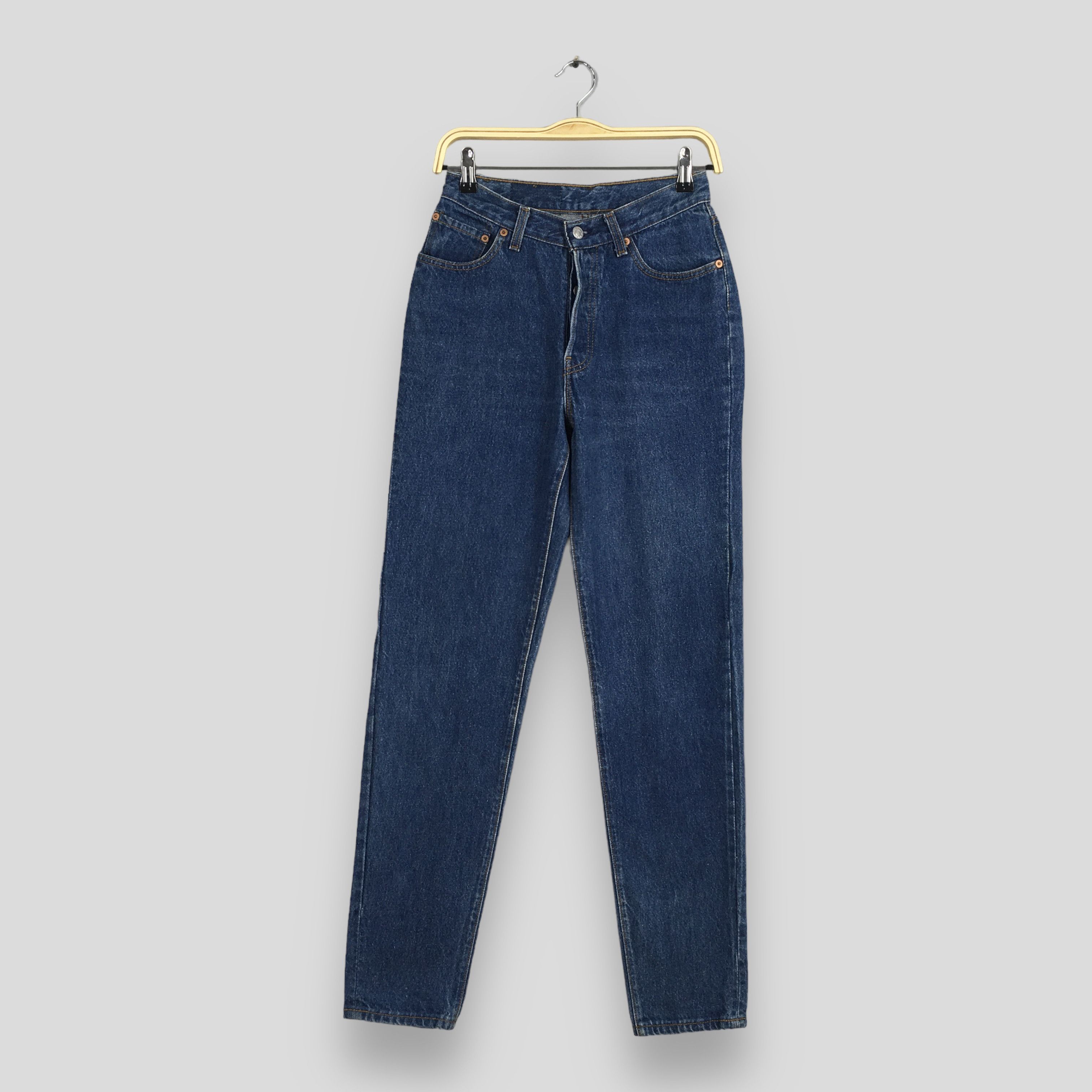 Levi's Size 24x31 Vintage 90s Levi's 501 Faded Blue Jeans S762 Size 24" / US 00 / IT 34 - 1 Thumbnail