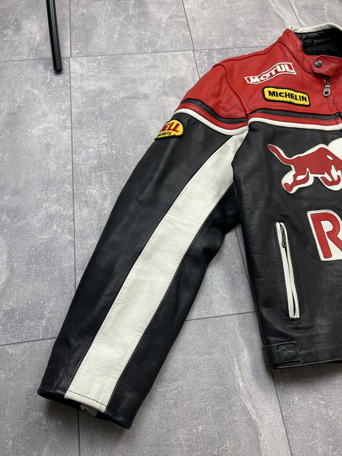 Vintage Red Bull Sponsored Racing Leather Jacket Size XXL Men’s Size US XXL / EU 58 / 5 - 3 Thumbnail