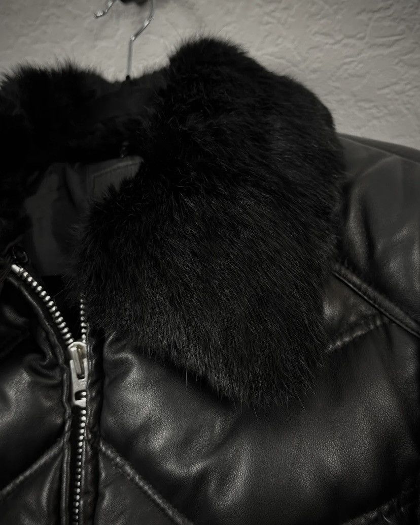 JACKROSE Jack Rose Chunky Fur Leather Puffer Jacket Size US L / EU 52-54 / 3 - 3 Thumbnail