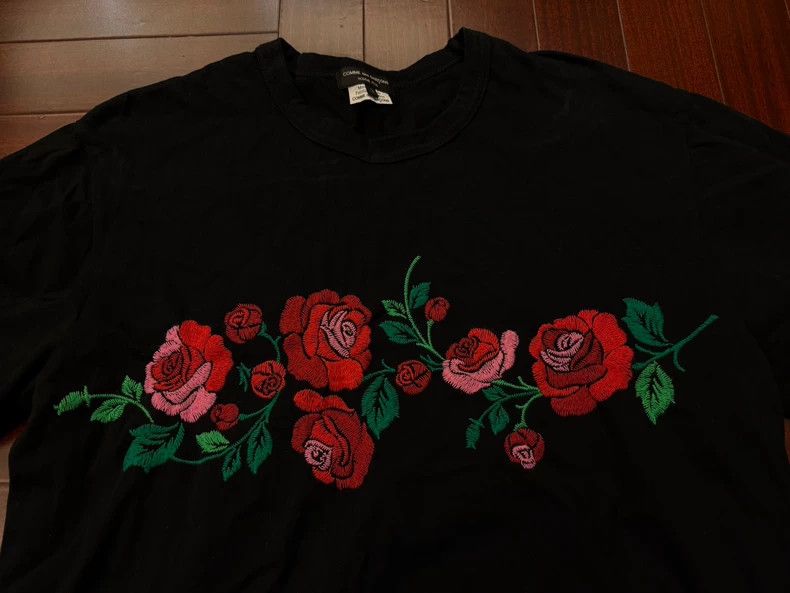 Comme des Garcons Comme Des Garcons Flower embroidery short sleeved shirt Size US L / EU 52-54 / 3 - 2 Thumbnail