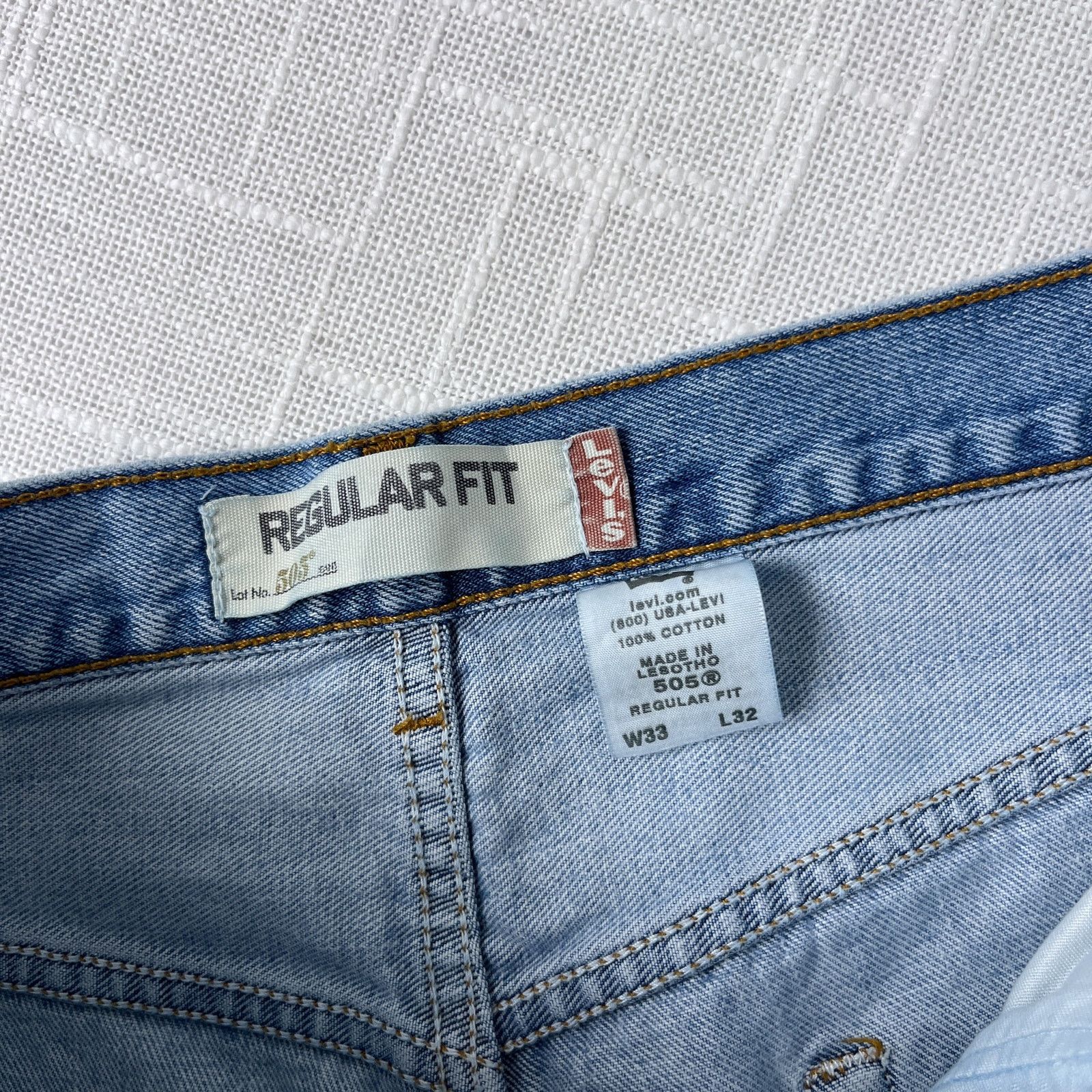 Levi's Y2K Levis 505 32x31 Regular Straight Jeans Mens Vtg Denim Size US 32 / EU 48 - 4 Thumbnail