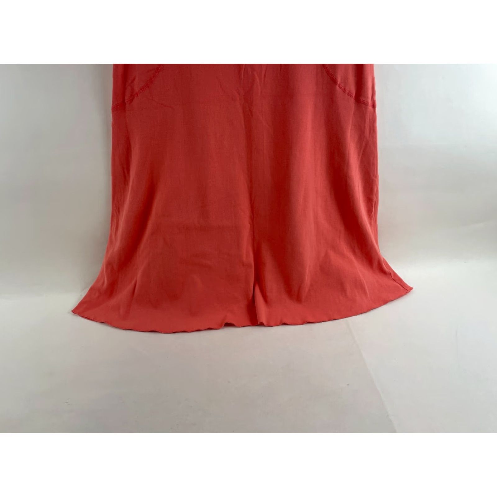 Vintage Three Dots Shorts Dress Women's L Salmon Solid Sleeveless Round Neck Casual Travel Mini Fit & Flare Pink 90s? Size 36" / US 14 / IT 50 - 4 Thumbnail