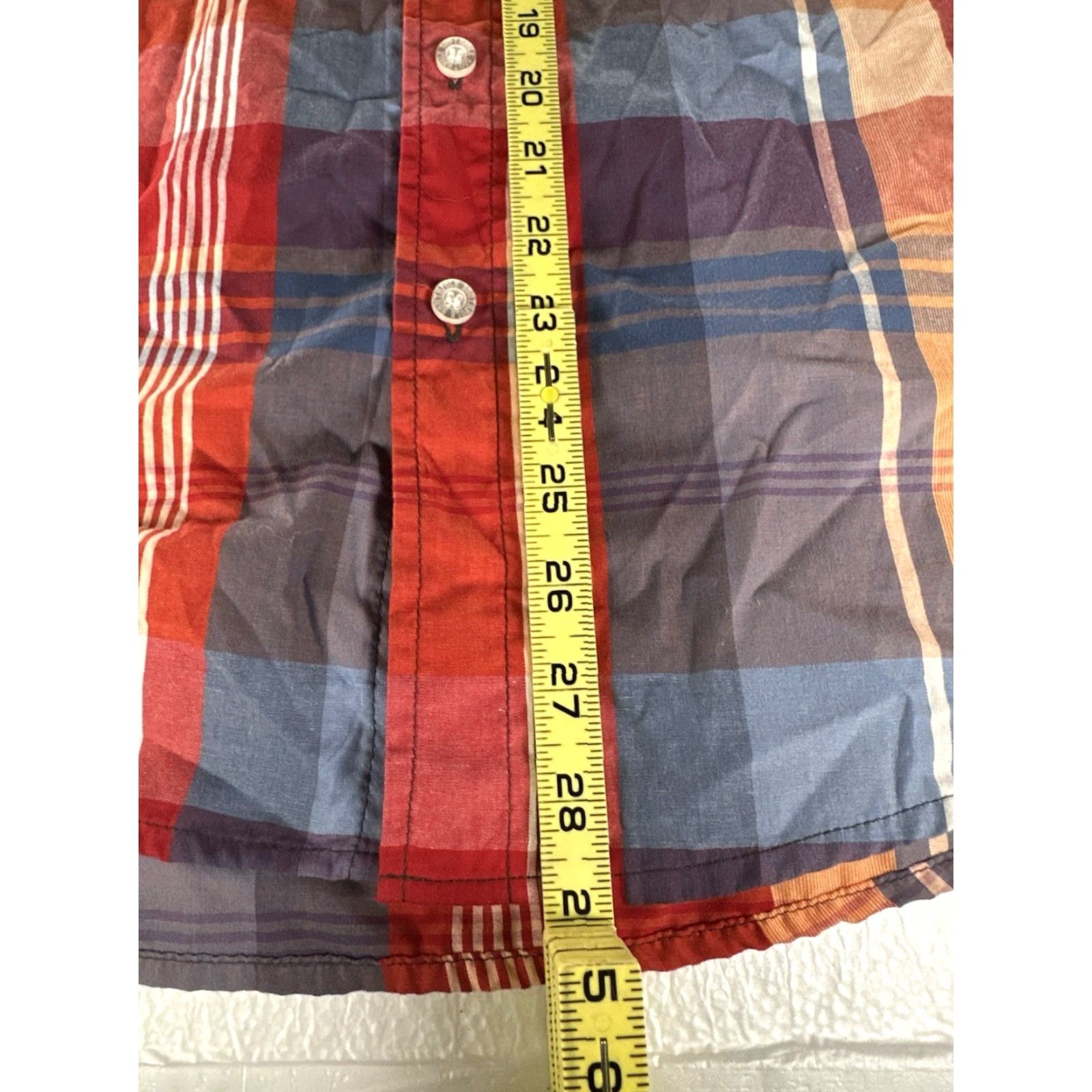 Southpole Southpole Shirt Mens Medium Short Sleeve Button Up Red White Black Plaid" Size US M / EU 48-50 / 2 - 7 Thumbnail