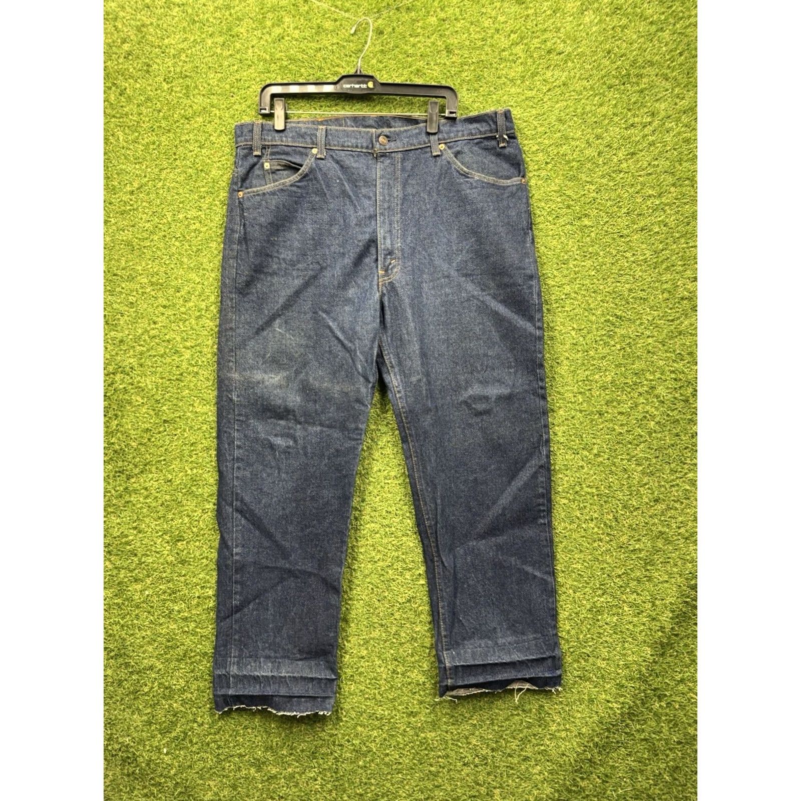 Levi's VINTAGE Levi's 505 Jeans Mens 40x30 Dark Wash Straight Denim Workwear 90s Mens Jeans Size US 40 / EU 56 - 2 Thumbnail