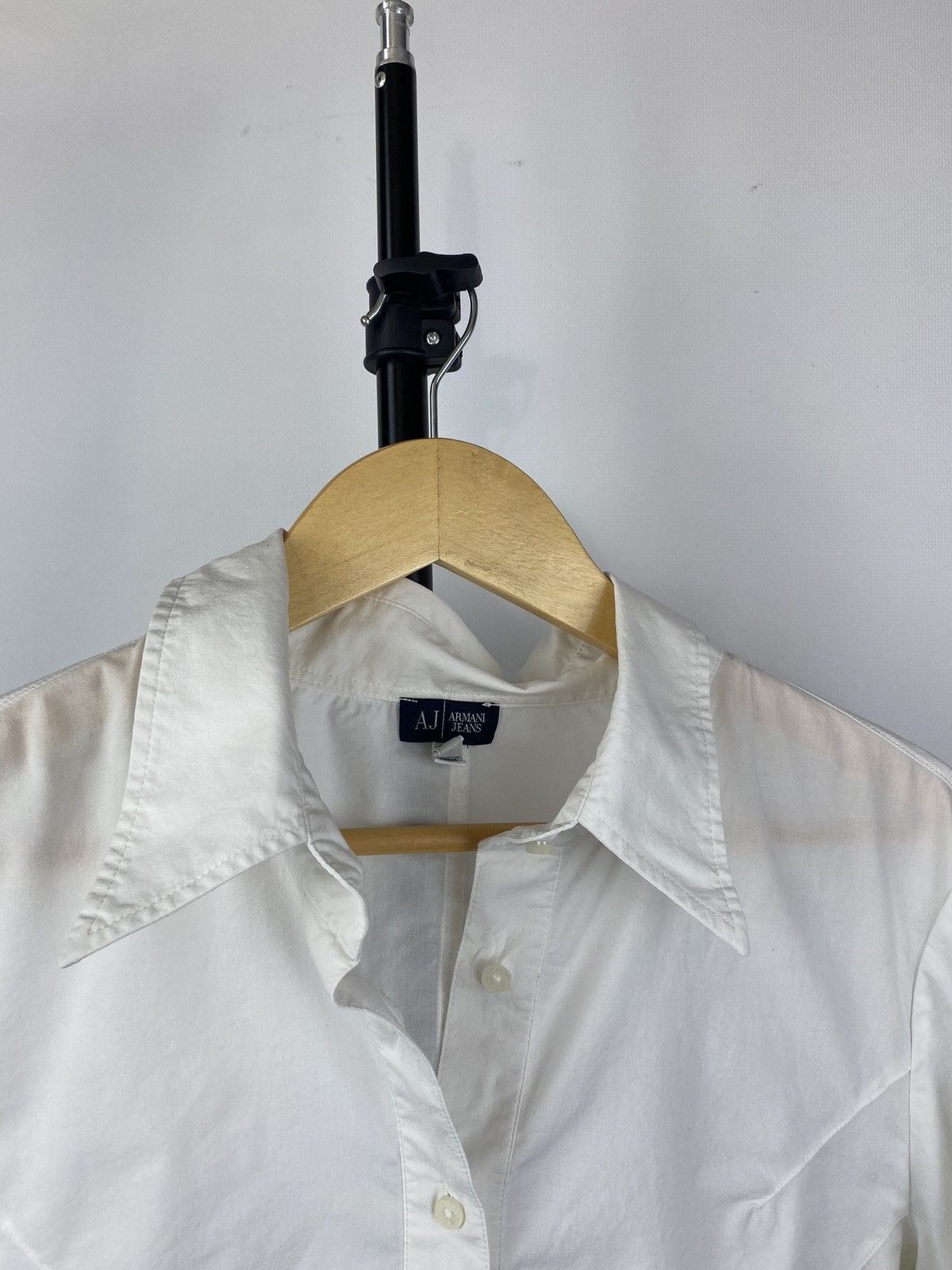 Designer × Giorgio Armani × Vintage 🔥Giorgio Armani Jeans Asymmetrical Womens Shirt Rare Grail Size L / US 10 / IT 46 - 2 Thumbnail
