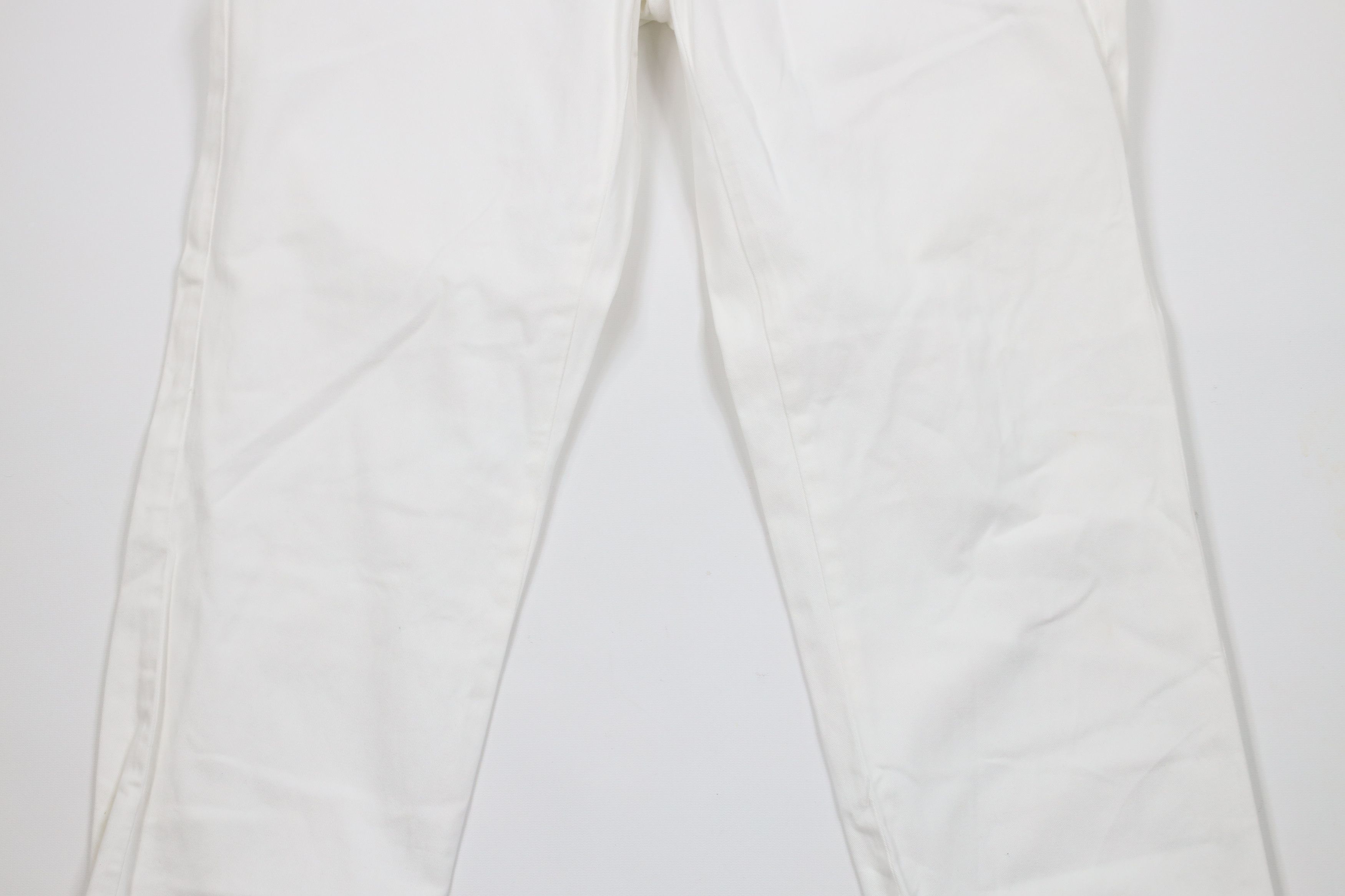 Ralph Lauren × Vintage Vintage Ralph Lauren Classic Fit Chino Pants White Cotton Size US 33 - 3 Thumbnail