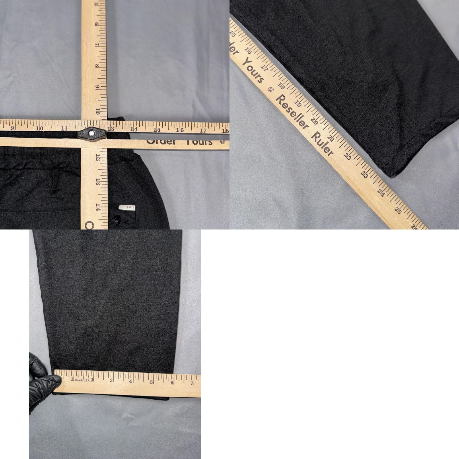 Vuori Vuori Jogger Pants Men's S Black Jersey Elastic Waist Pockets Zip Pocket Tapered Activewear Casual Size US S / EU 44-46 / 1 - 8 Thumbnail