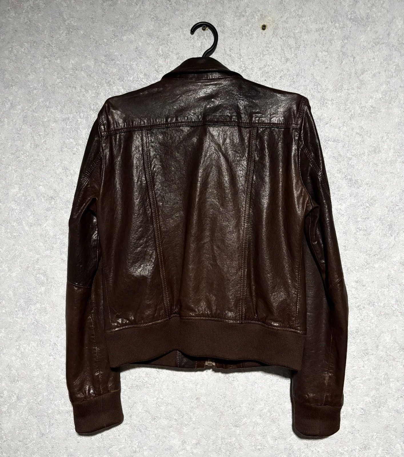 Dolce & Gabbana RARE Vintage Dolce&Gabbana Brown Leather Cargo Bomber Jacket Size M / US 6-8 / IT 42-44 - 2 Thumbnail
