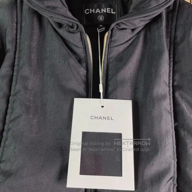 Chanel Chanel Black Nylon Cropped Jacket . Size S / US 4 / IT 40 - 6 Thumbnail