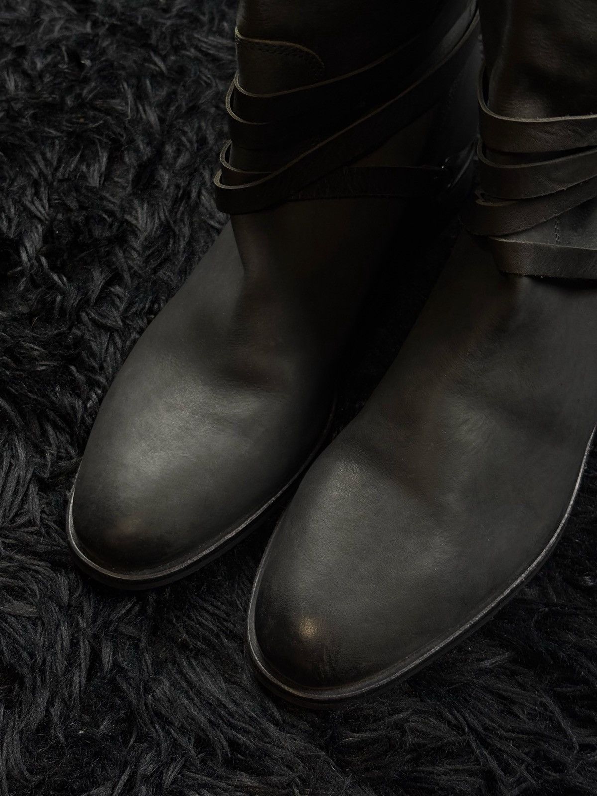 Number (N)ine Number Nine Style Avant Garde Archive Japanese Leather Boots Size US 7 / EU 40 - 6 Thumbnail