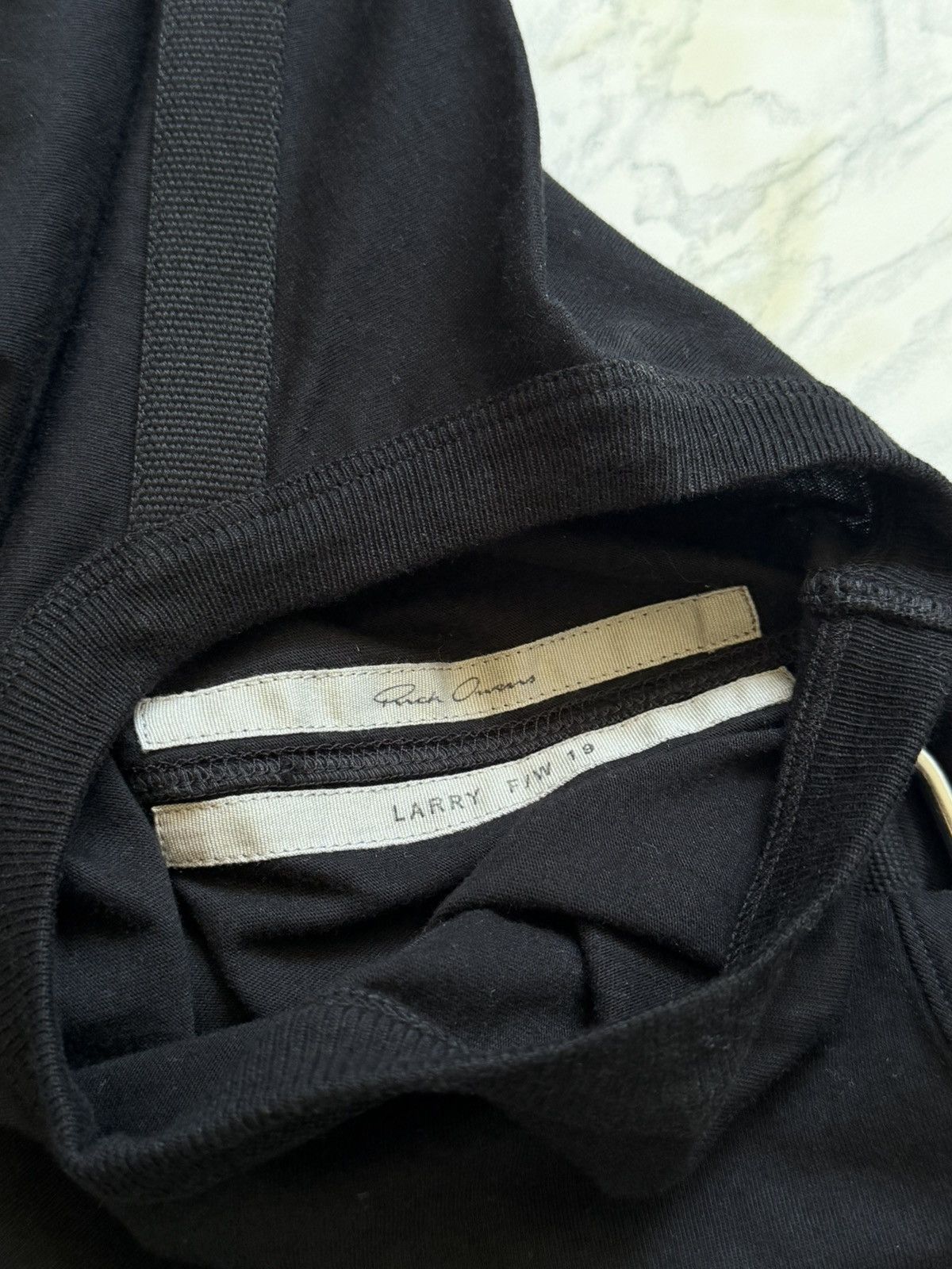 Rick Owens Rick Owens FW19 Larry Level Tee Size US S / EU 44-46 / 1 - 3 Thumbnail
