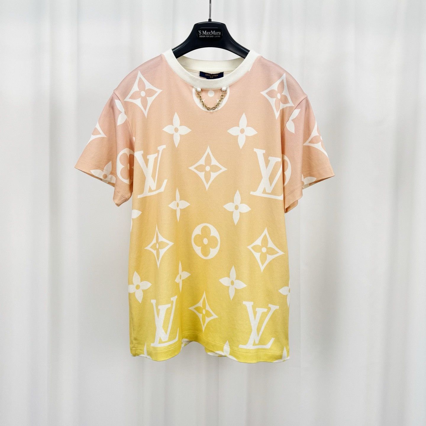Louis Vuitton Louis Vuitton Gradient Monogram Chain Tee Size L / US 10 / IT 46 - 1 Thumbnail