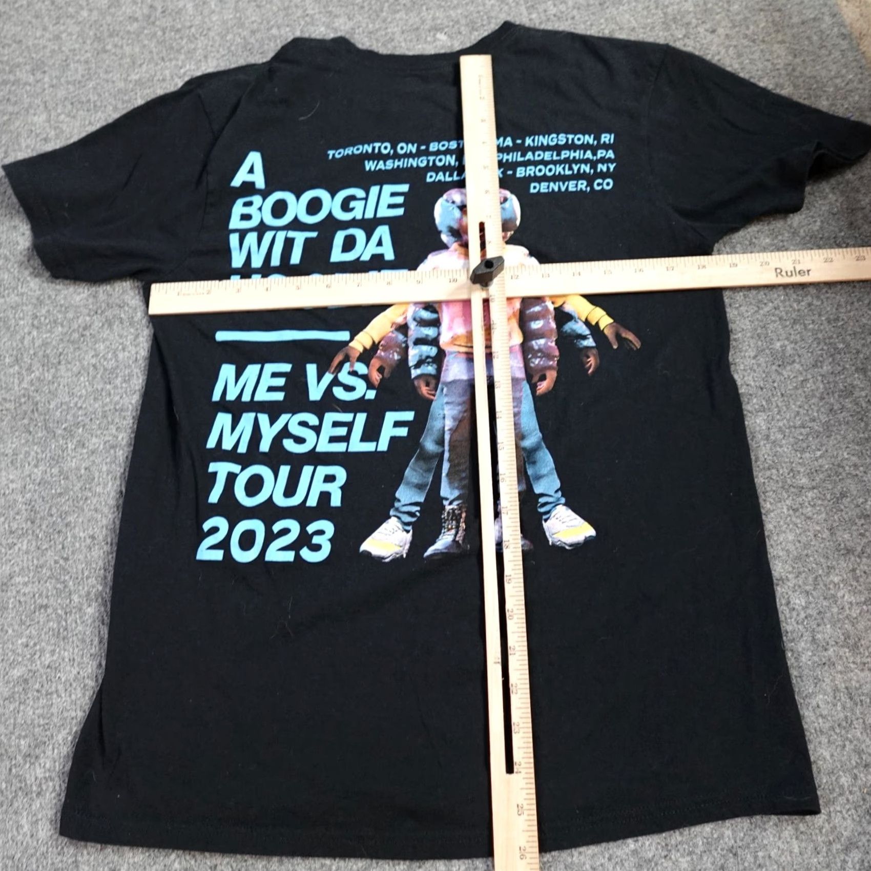 Vintage VINTAGE A Boogie Wit Da Hoodie T-shirt M Black Tour 2023 Graphic Print Short Sleeve Crew Neck Men Smps?? Size US M / EU 48-50 / 2 - 3 Thumbnail