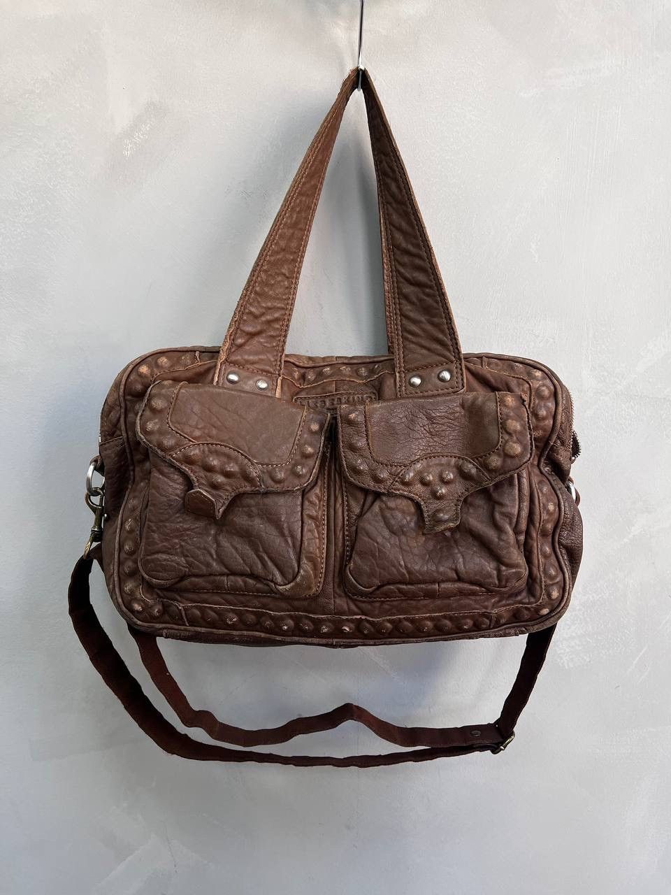If Six Was Nine × Vintage VINTAGE ARCHIVE LEATHER METAL KAMRII STYLE MESSENGER BAG Size ONE SIZE - 1 Thumbnail