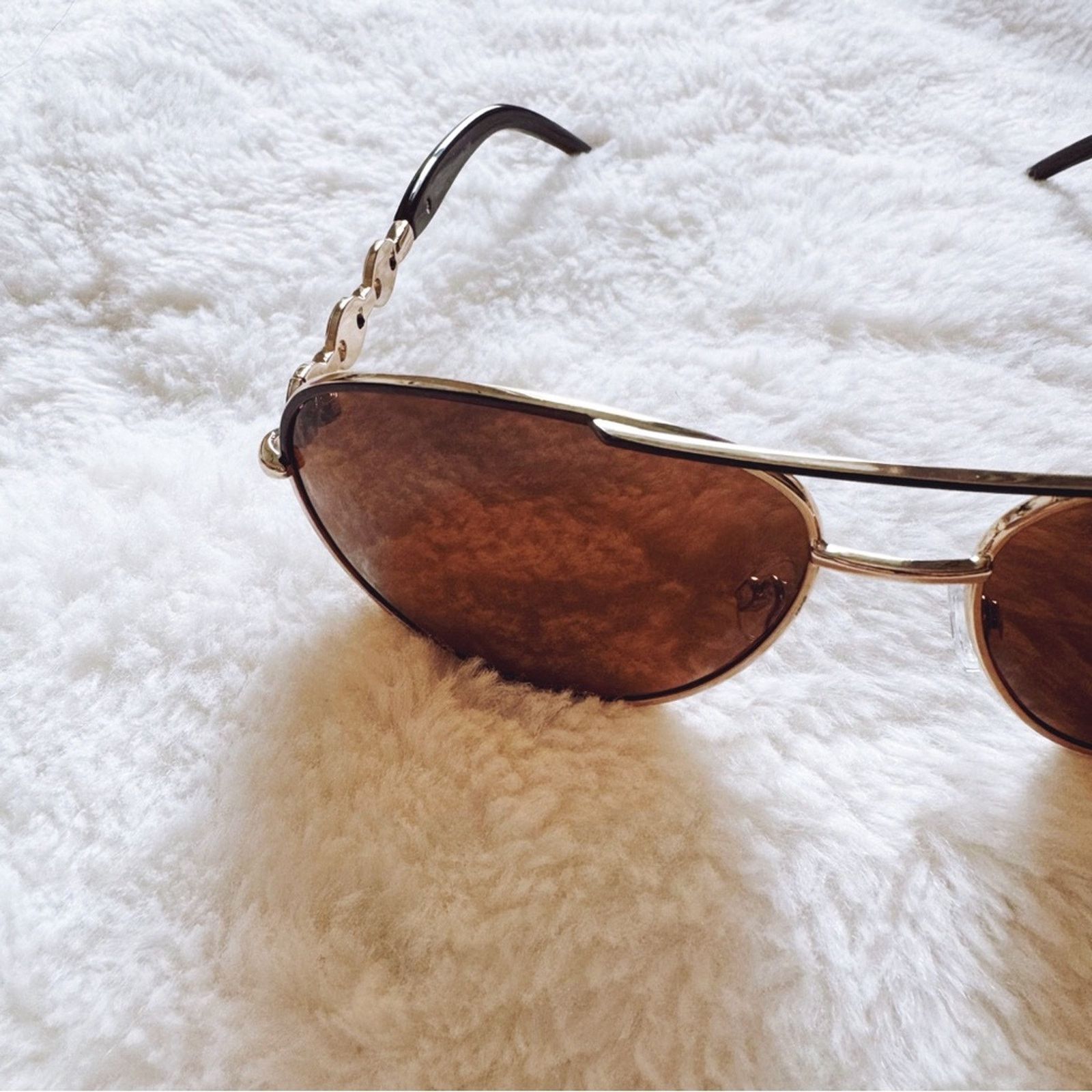 Other Brooklyn Brown Sleek Aviator Sunglasses Size ONE SIZE - 6 Thumbnail