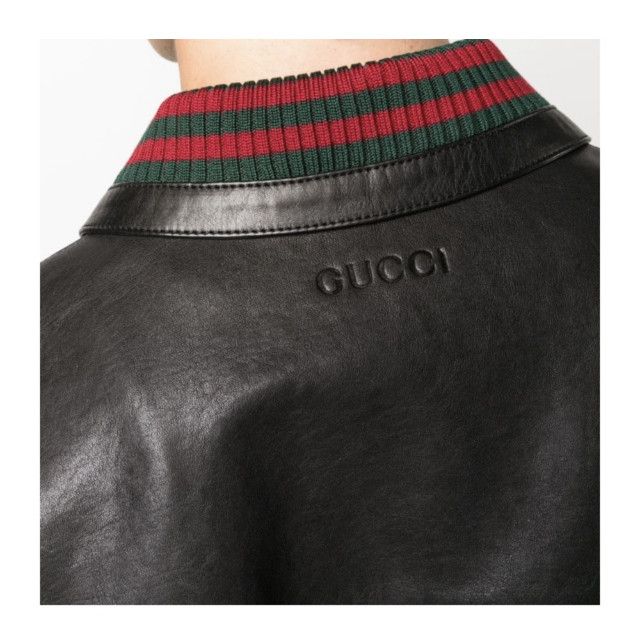 Gucci Gucci Lambskin Bomber Jacket Size US S / EU 44-46 / 1 - 3 Thumbnail