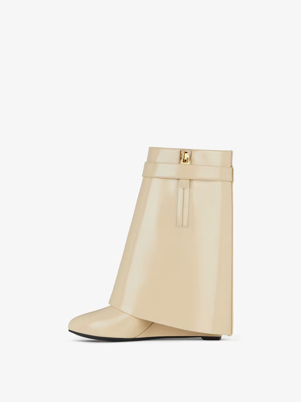 Givenchy o1w1db10525 Shark Lock Ankle Boots in Beige Size US 9 / IT 39 - 3 Thumbnail