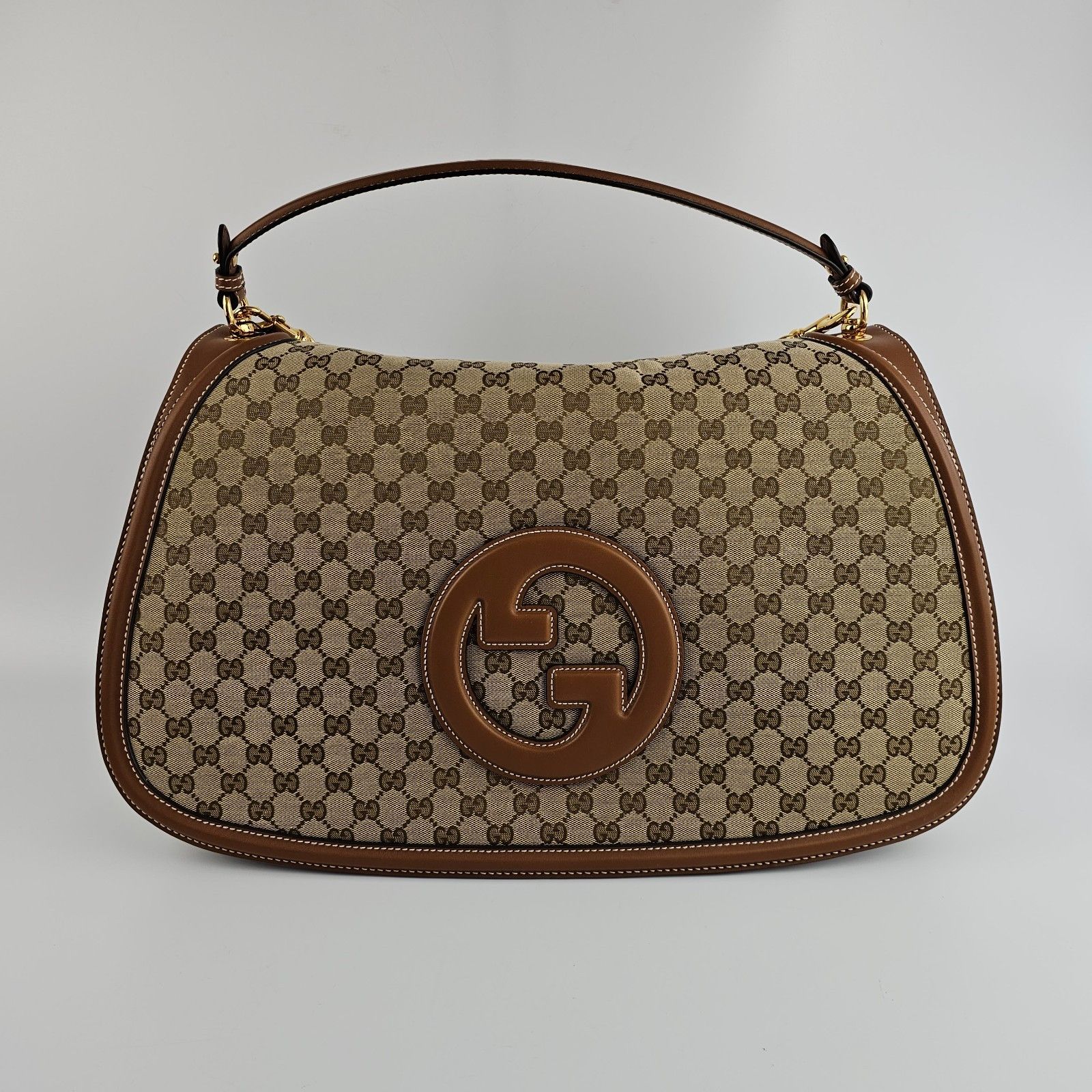 Gucci GUCCI Blondie Maxi Beige/Dark Brown Top Handle Bag Size ONE SIZE - 9 Thumbnail