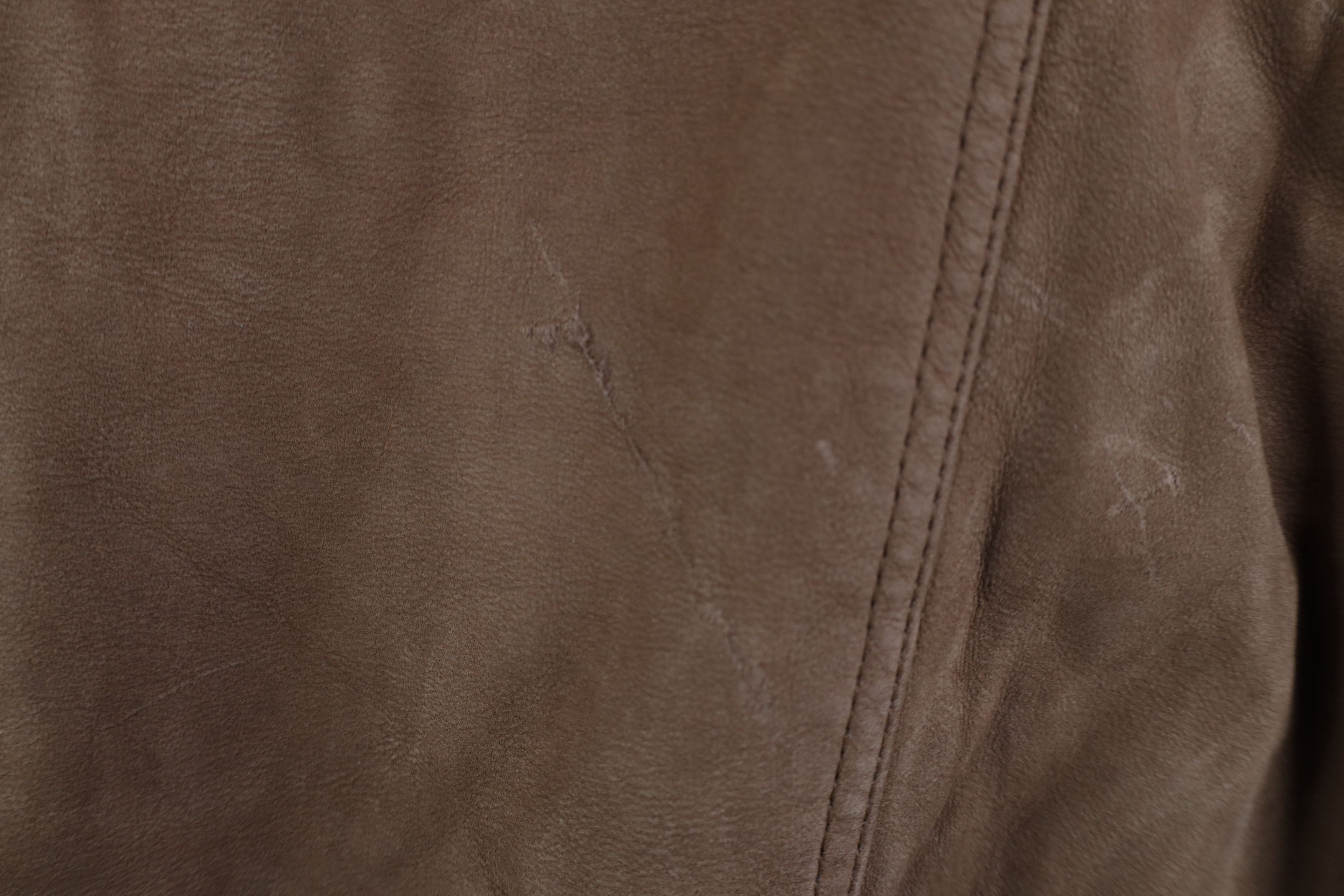 Vintage Vintage 90s Streetwear Button Suede Leather Bomber Jacket Size US XL / EU 56 / 4 - 12 Thumbnail