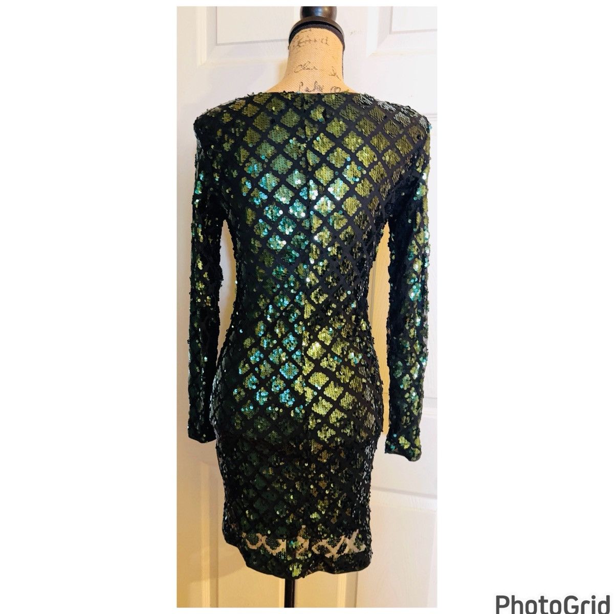 H&M H&M Emerald Sequin Dress Size M / US 6-8 / IT 42-44 - 3 Thumbnail