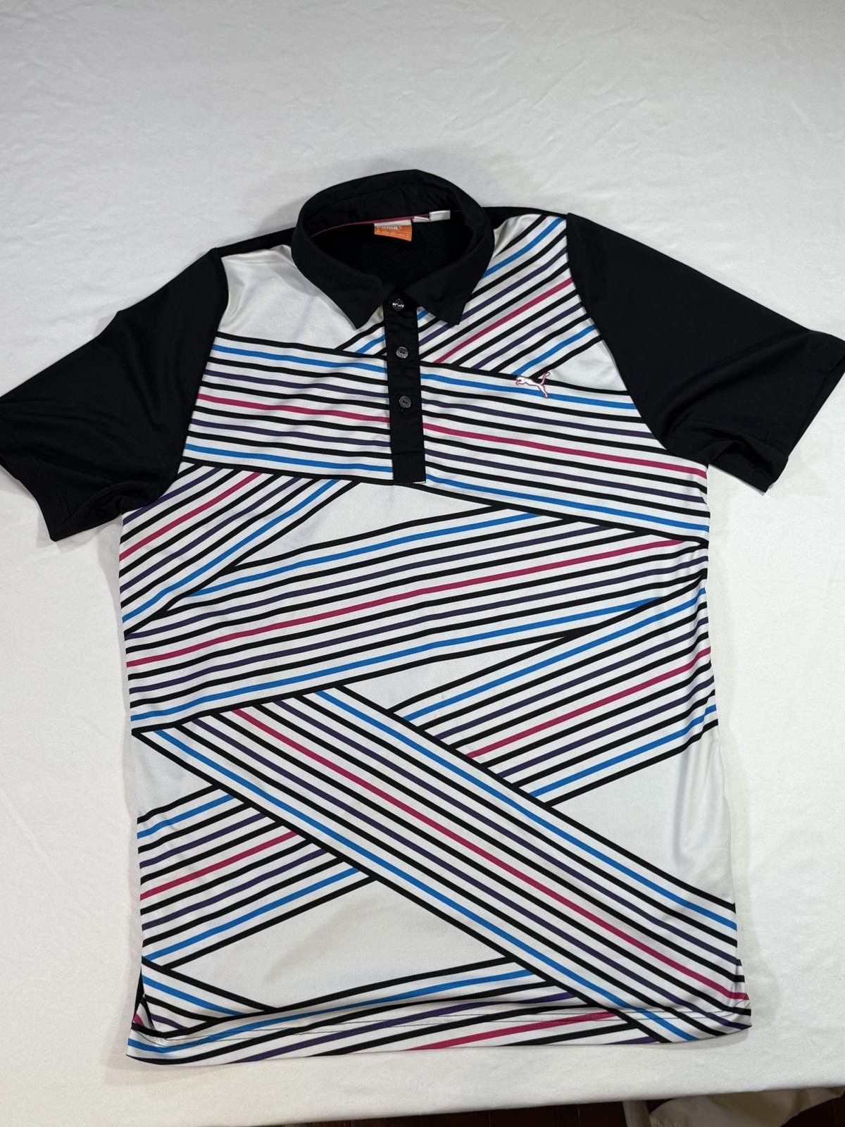 Puma PUMA Duo Swing Golf Polo T-Shirt Men's Medium Multi Colors Size US M / EU 48-50 / 2 - 4 Thumbnail