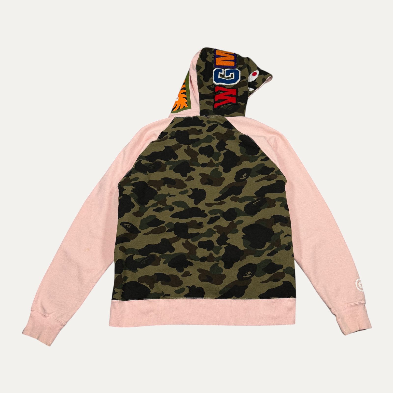 Bape Bape Shark Wide Half Zip-Up Pull Over Hoodie Size US XL / EU 56 / 4 - 2 Thumbnail