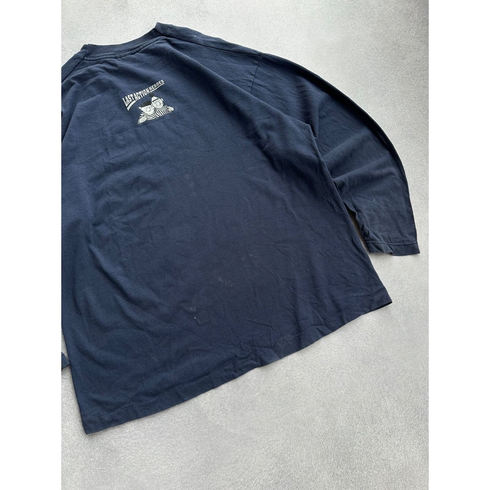 Vintage VTG Sesame Street Last Action Heroes 90s Cartoon Long Sleeve Size US XL / EU 56 / 4 - 17 Thumbnail