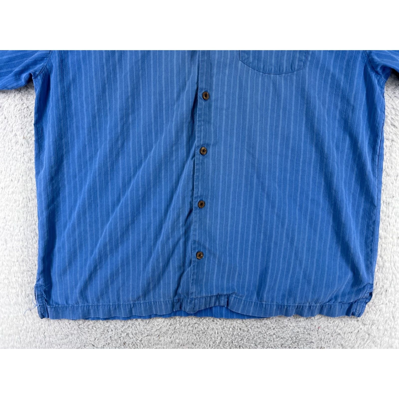 Tommy Bahama Tommy Bahama Shirt Men XL Blue Hawaiian Silk Button-Up Resort Vacation Shirt Size US XL / EU 56 / 4 - 6 Thumbnail