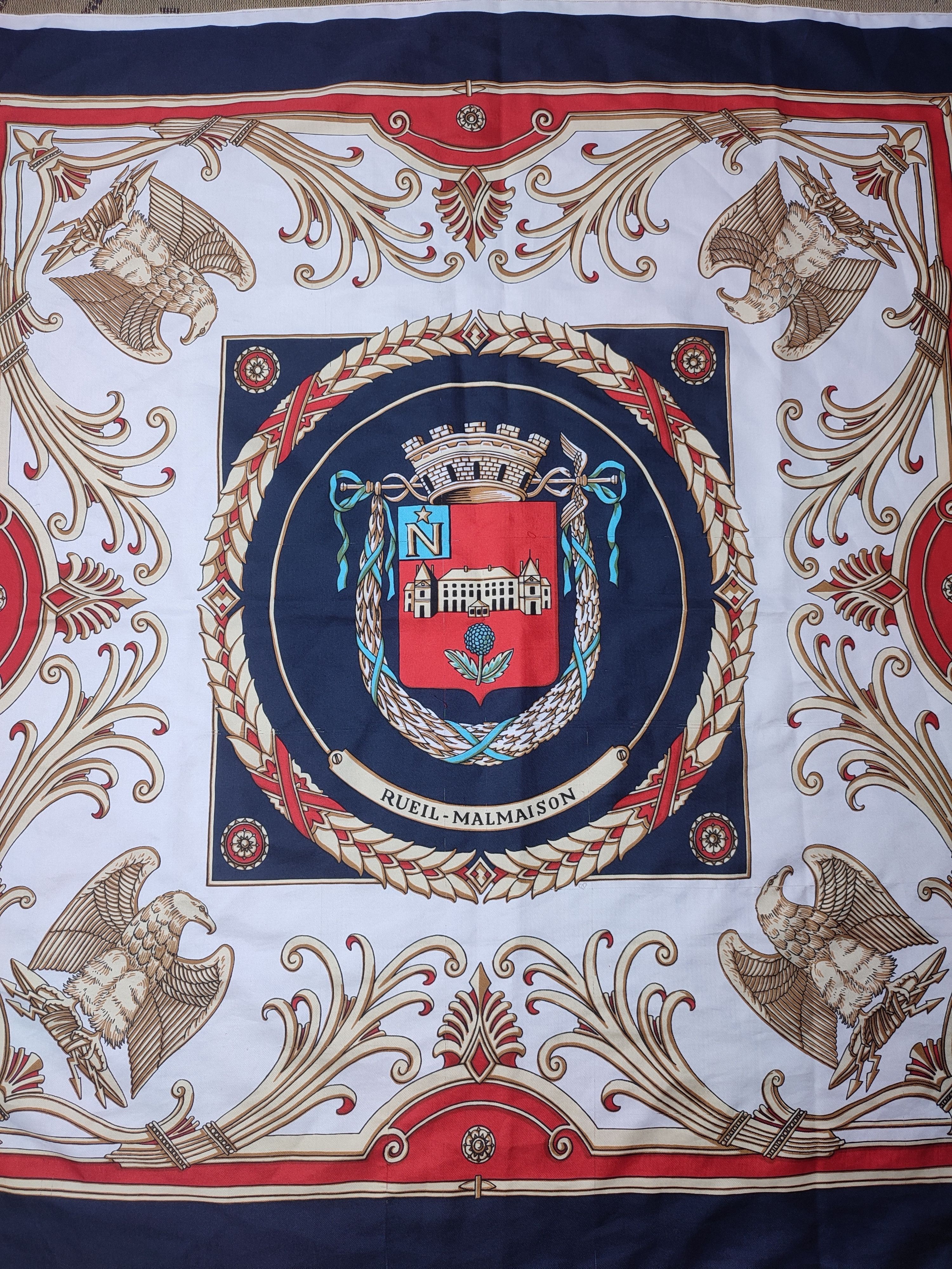 Vintage Rueil-Malmaison Silk Scarf Vintage François Lyon France Size ONE SIZE - 2 Thumbnail