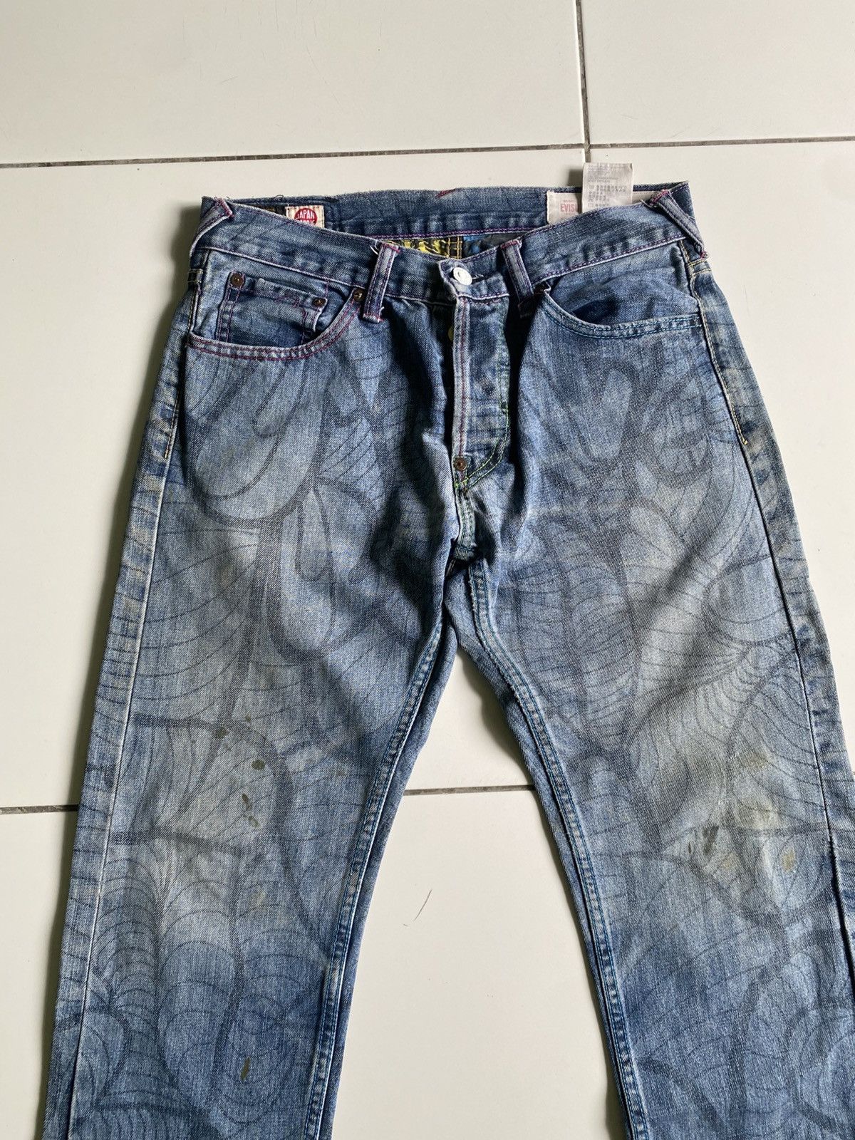 Evisu Vintage Evisu hiko Yamane design good condition Size US 31 - 4 Thumbnail