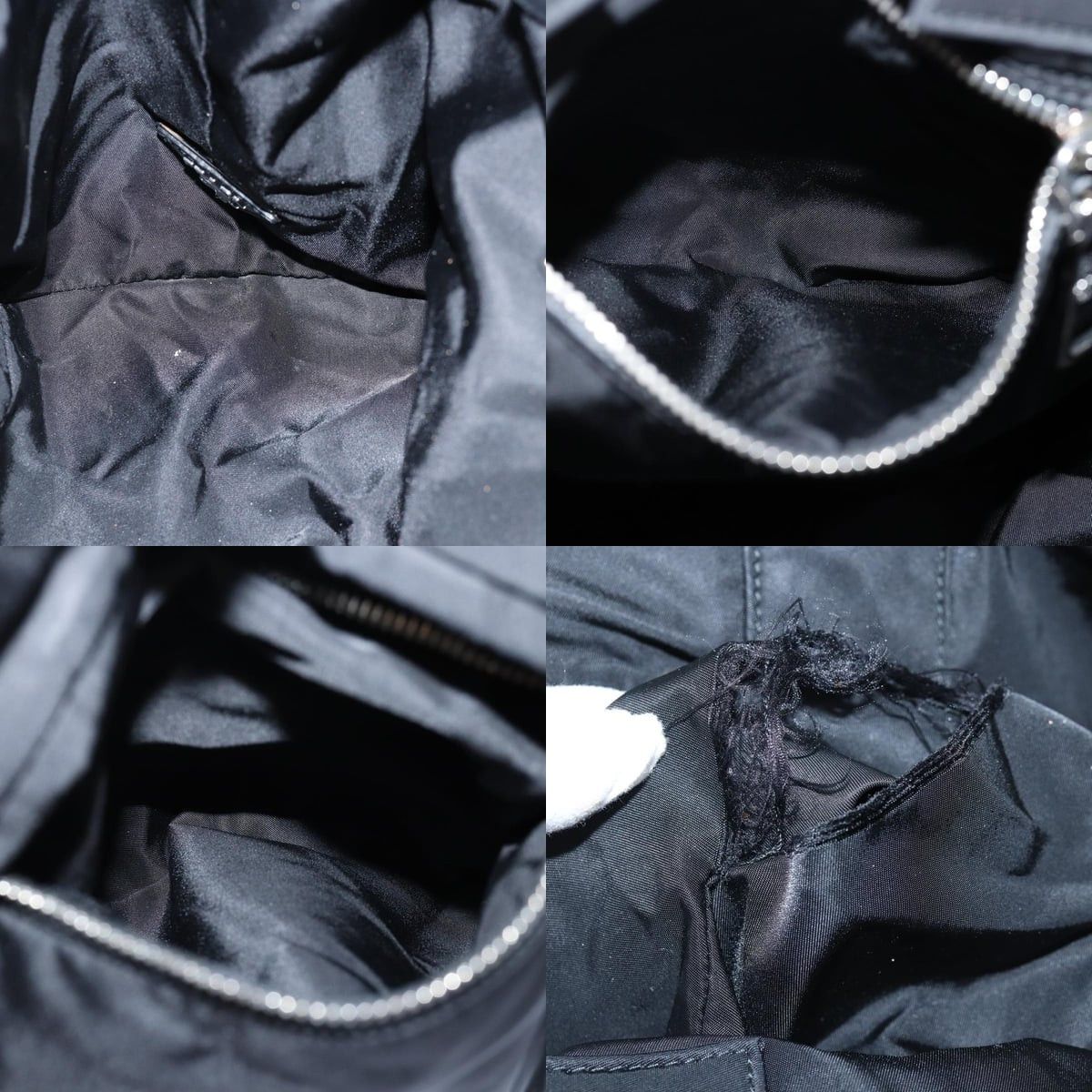 Prada PRADA Hand Bag Nylon Black Size ONE SIZE - 12 Thumbnail