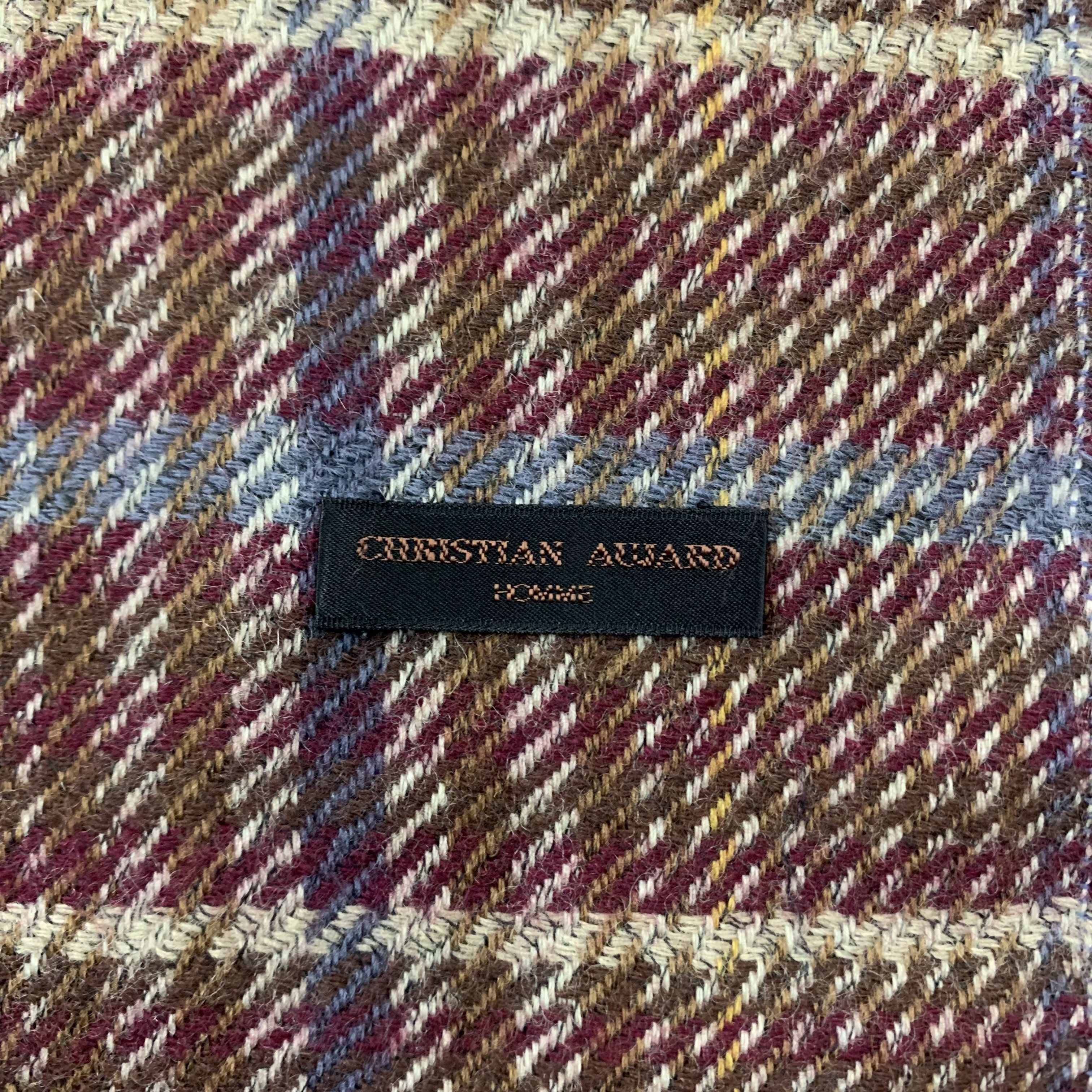 Vintage Christian Aujard Scarf Wool Muffler Neck Wrap BL9297 Size ONE SIZE - 5 Thumbnail