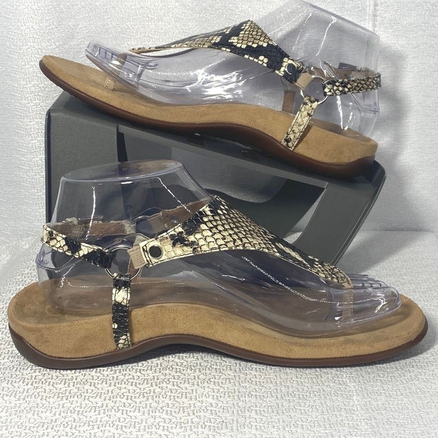 Vionic Vionic Snakeskin pattern Leather Thong Sandals womens sz 7 Size US 7 / IT 37 - 2 Thumbnail