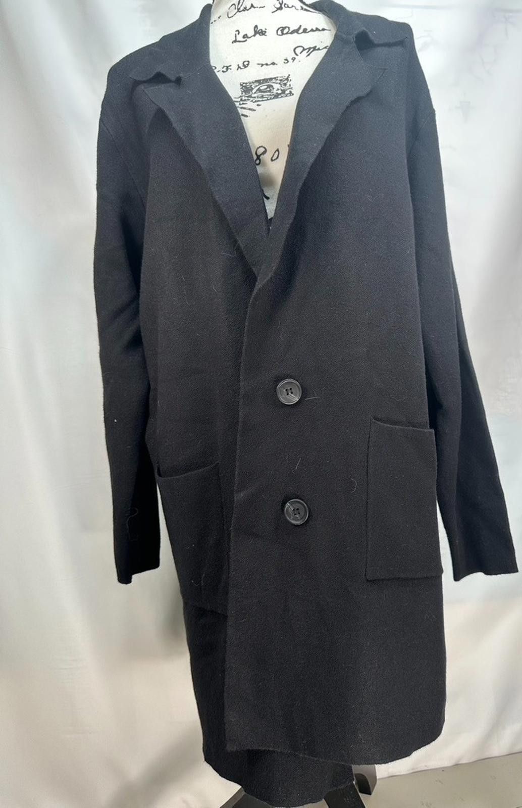 Other By Design Full Length Cardigan Black Women's Plus 14/16 (1X) Size XL / US 12-14 / IT 48-50 - 1 Thumbnail