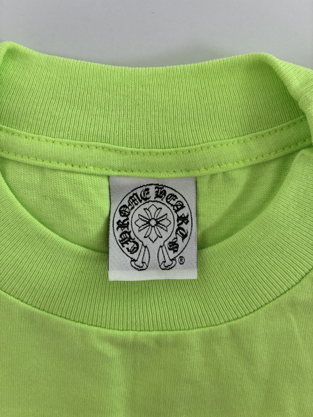 Chrome Hearts Chrome Hearts Scroll Logo Staff Neon Green Size US S / EU 44-46 / 1 - 5 Thumbnail