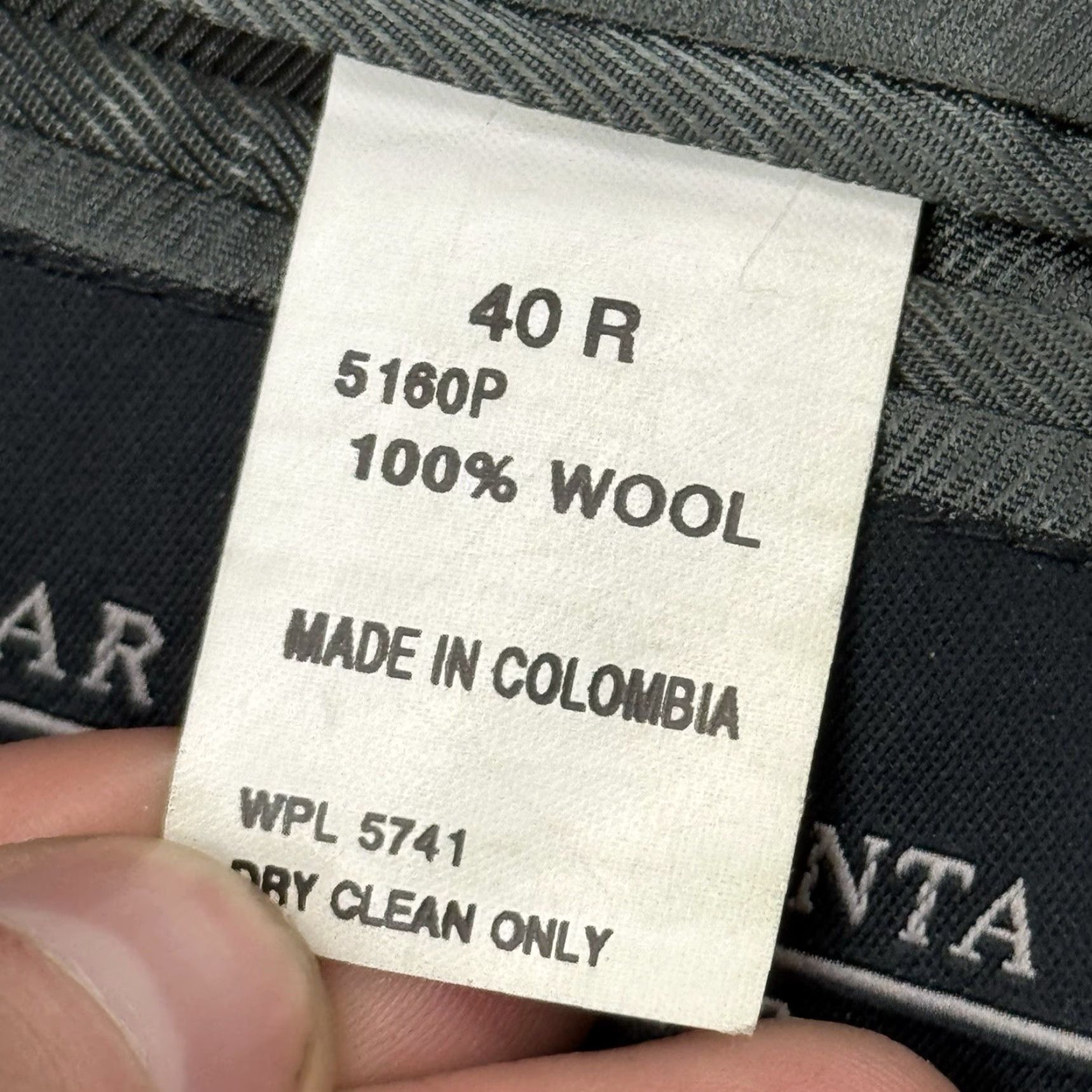 Oscar De La Renta VINTAGE Oscar de la Renta Men's Wool Blazer Sport Coat Houndstooth Gray 40R Classic 90s Size 40R - 7 Thumbnail