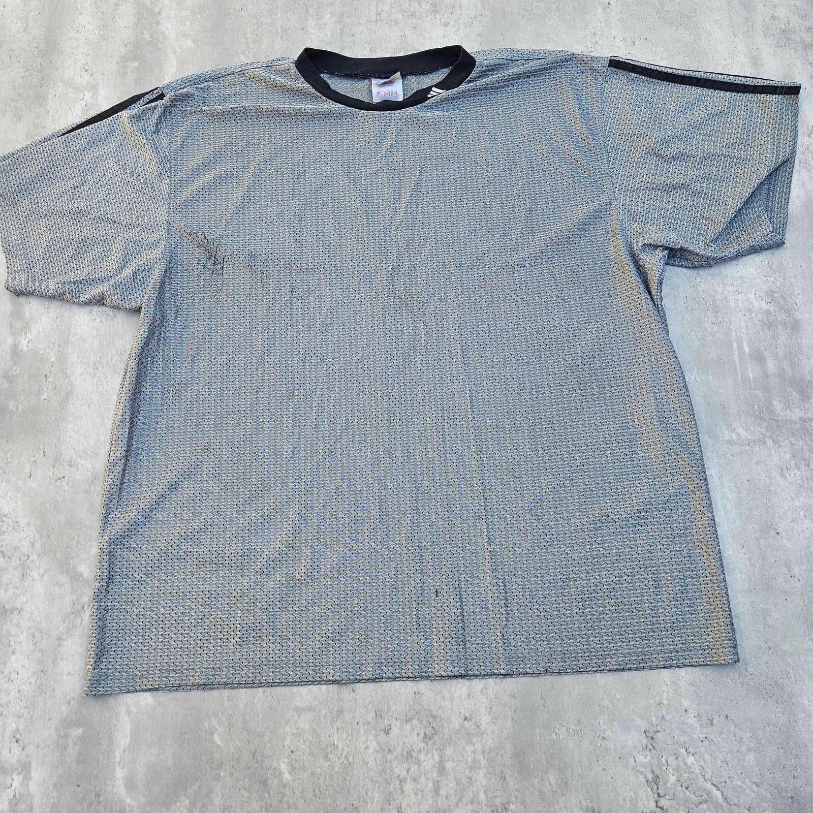 Adidas Vintage Adidas Shirt Silver Chain-male Size 2XL Y2K Size US XL / EU 56 / 4 - 1 Thumbnail